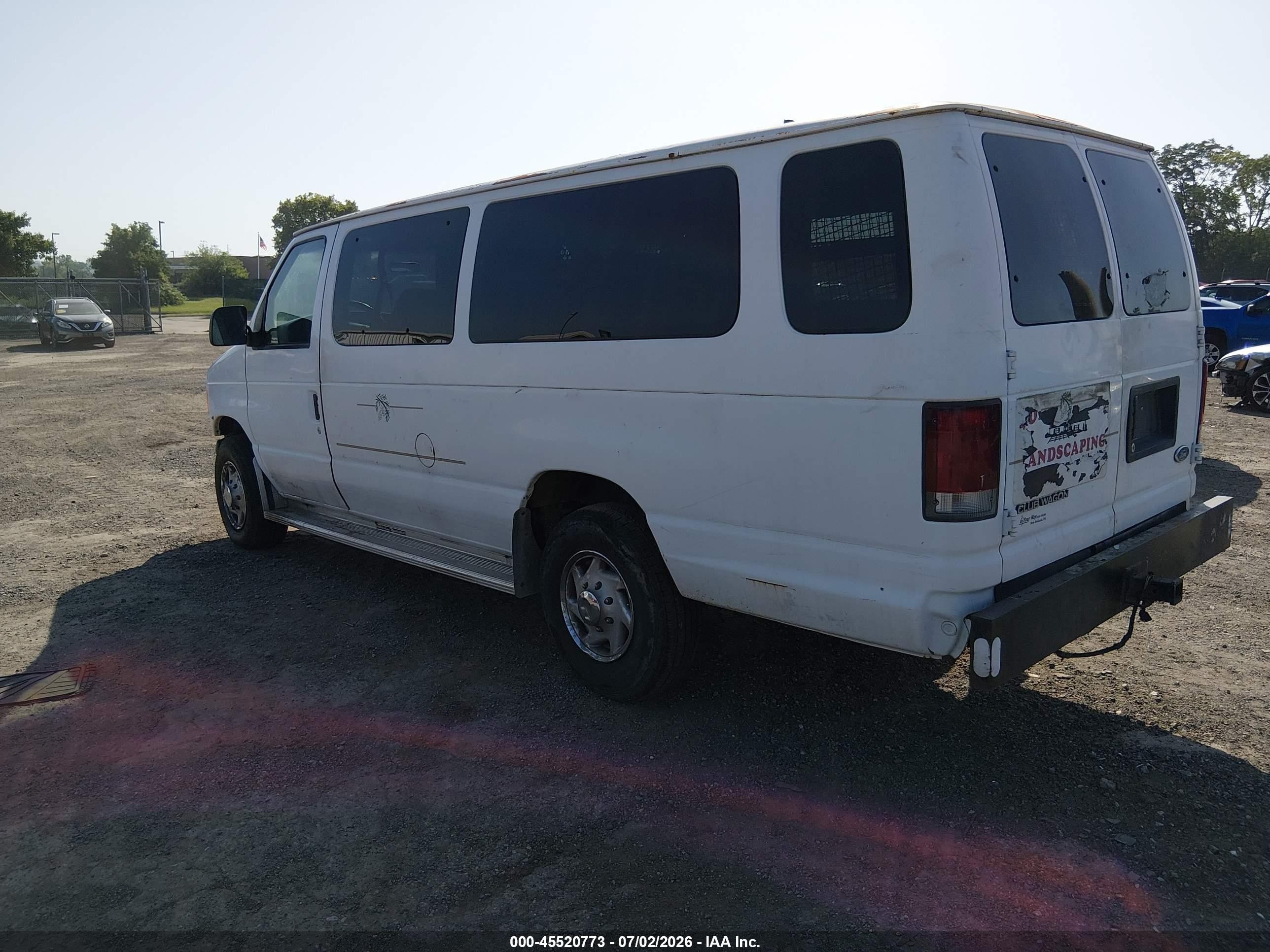 1996 Ford Econoline E350 Super Duty White vin: 1FBJS31Y8THB00779