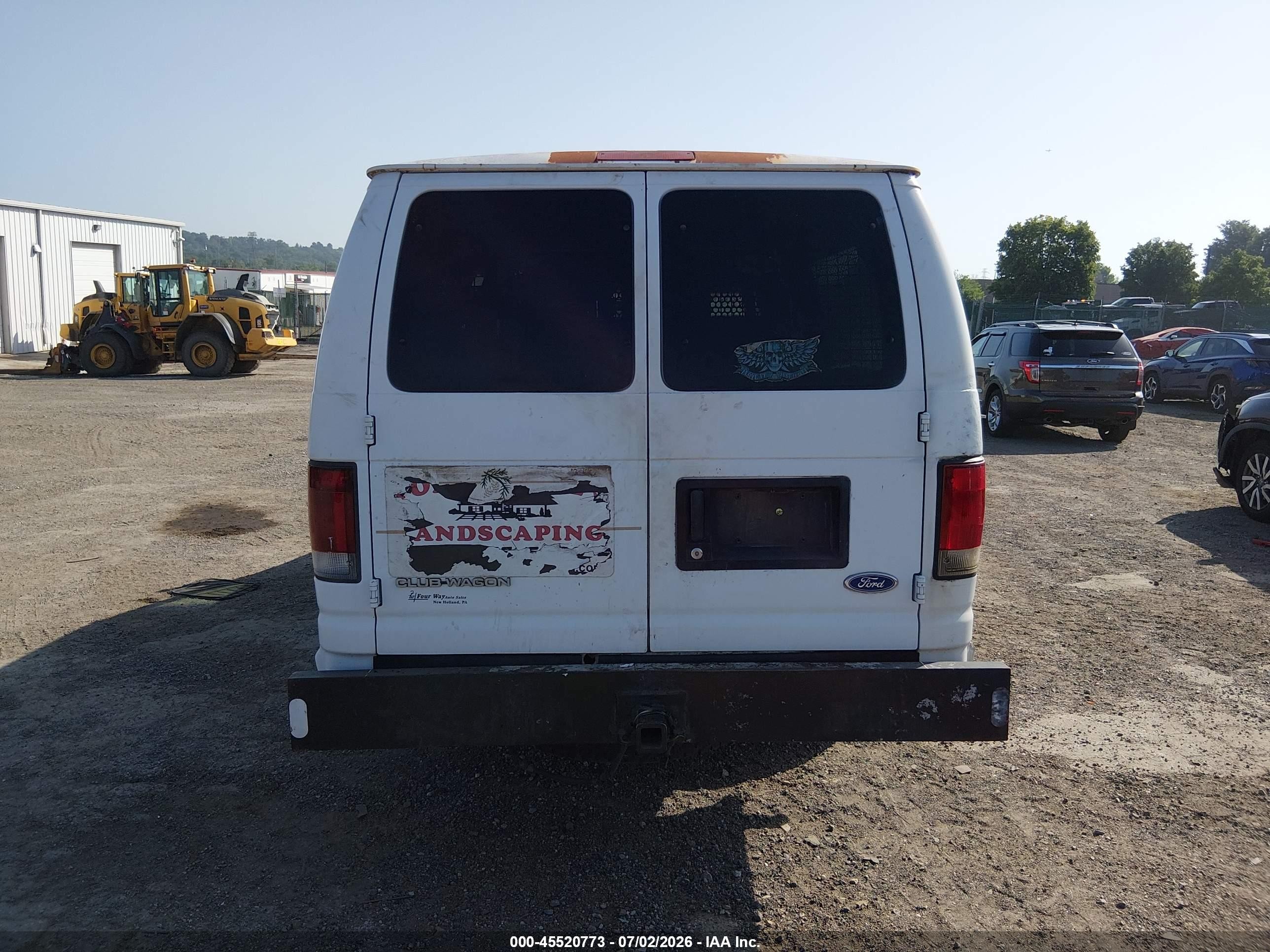 1996 Ford Econoline E350 Super Duty White vin: 1FBJS31Y8THB00779