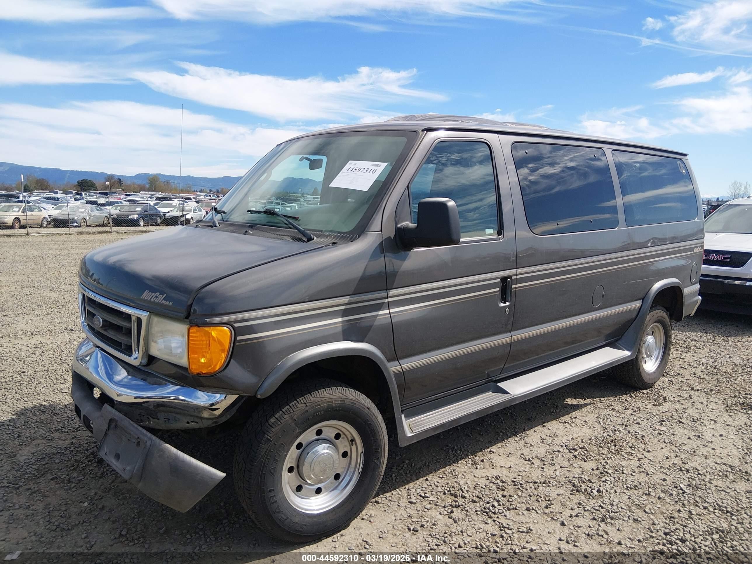 2005 Ford E-350 Super Duty Chateau/xl/xlt Gray vin: 1FBNE31L05HA66272