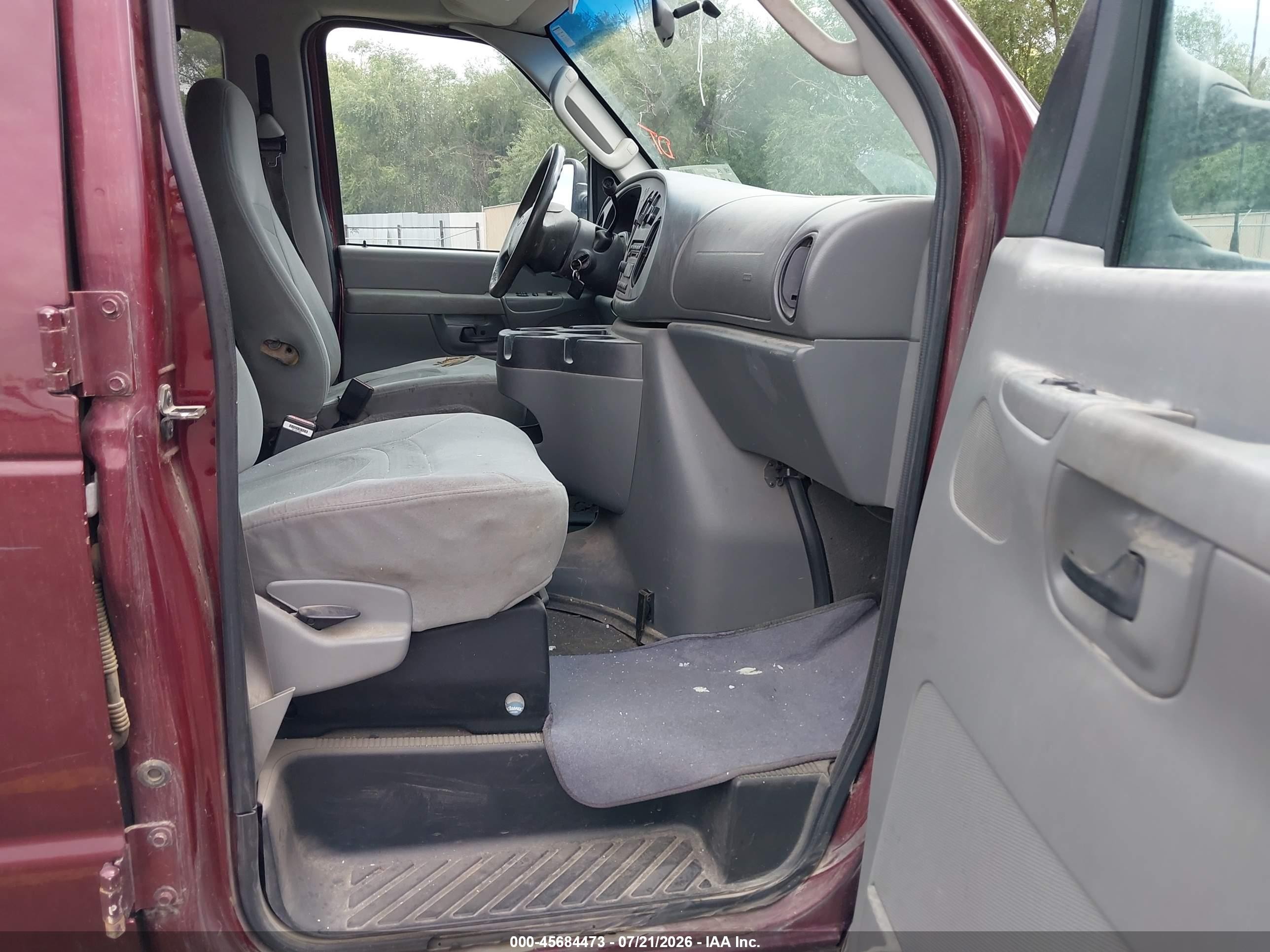 2007 Ford E-350 Super Duty Xl/xlt Red vin: 1FBNE31L07DB25928