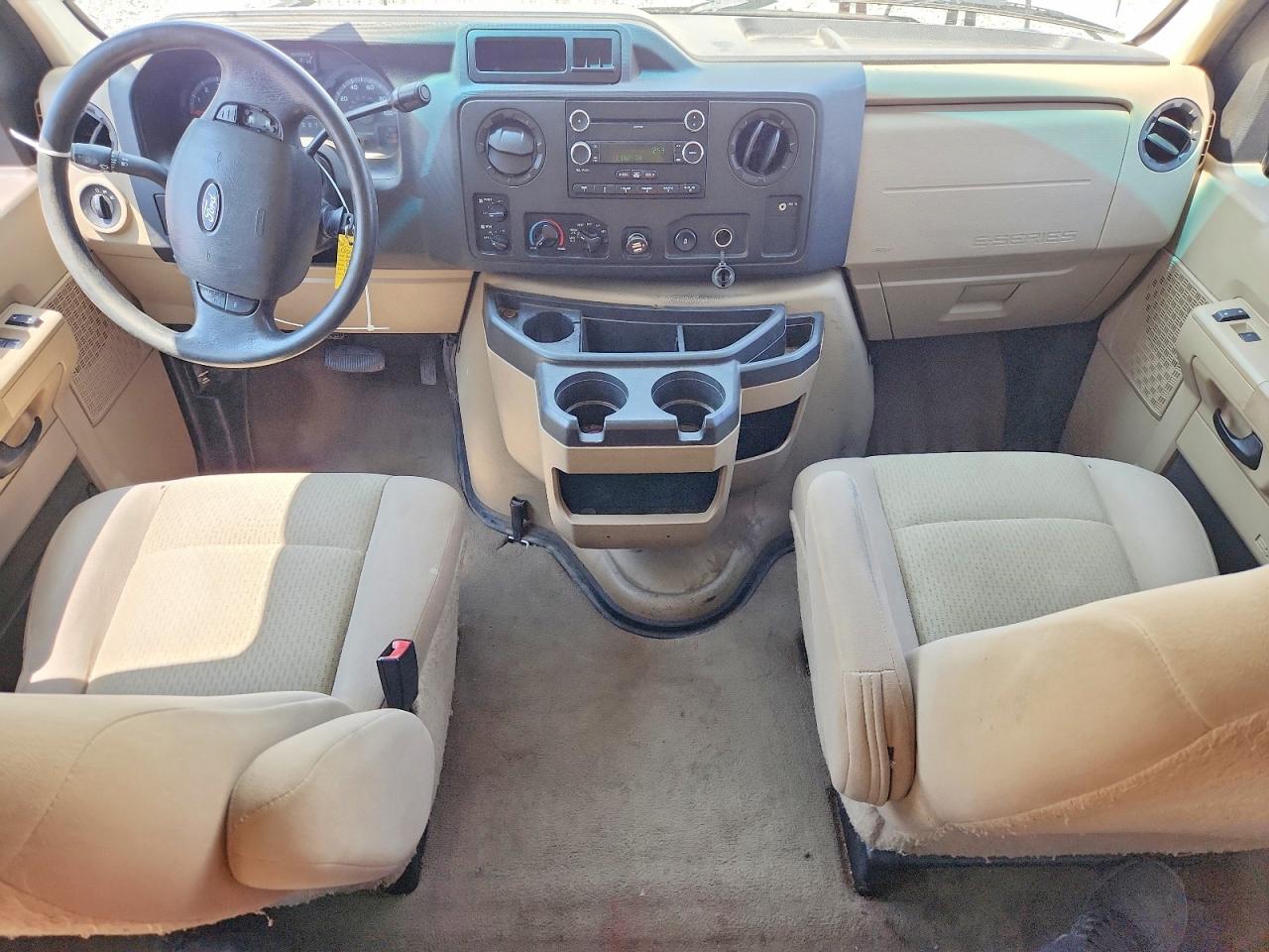 2009 Ford Econoline E350 Super Duty Wagon White vin: 1FBNE31L09DA74773