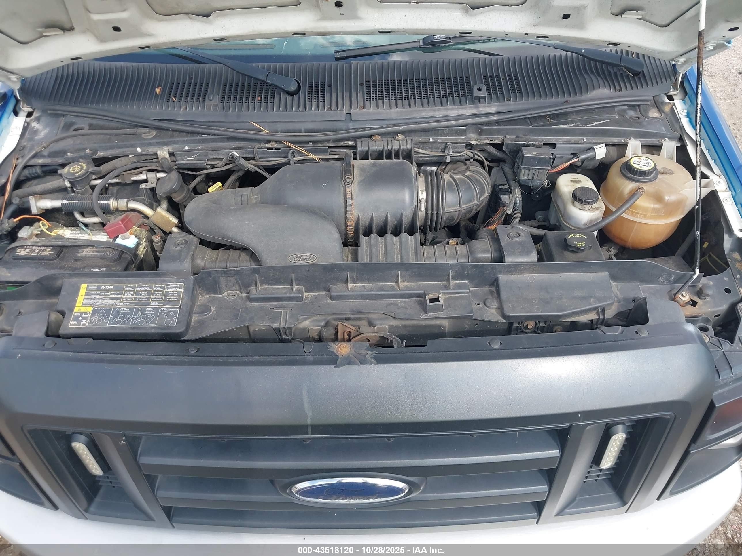 2008 Ford E-350 Super Duty Xl/xlt Blue vin: 1FBNE31L28DA94067