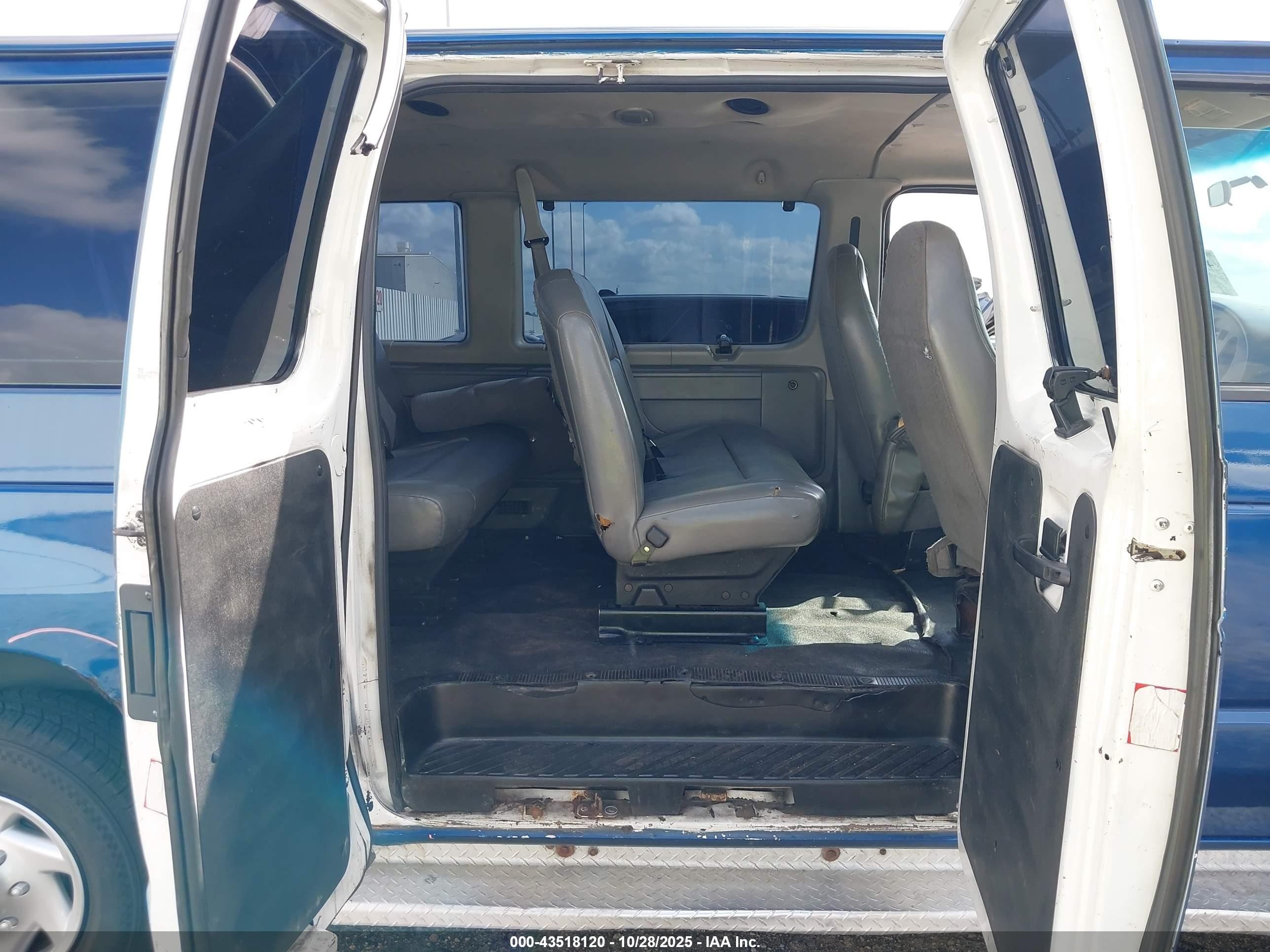 2008 Ford E-350 Super Duty Xl/xlt Blue vin: 1FBNE31L28DA94067