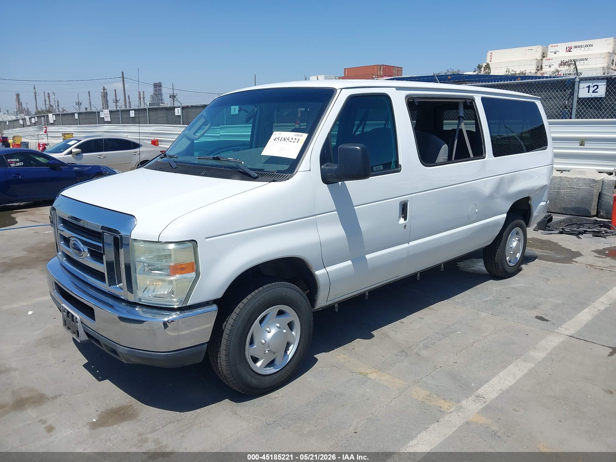2008 Ford E-350 Super Duty Xl/xlt White vin: 1FBNE31L28DB37872