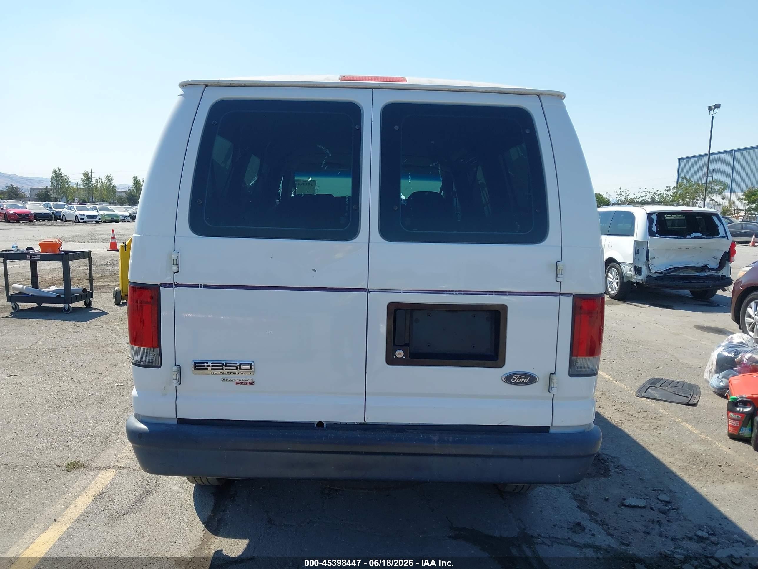 2008 Ford E-350 Super Duty Xl/xlt White vin: 1FBNE31L38DA24741