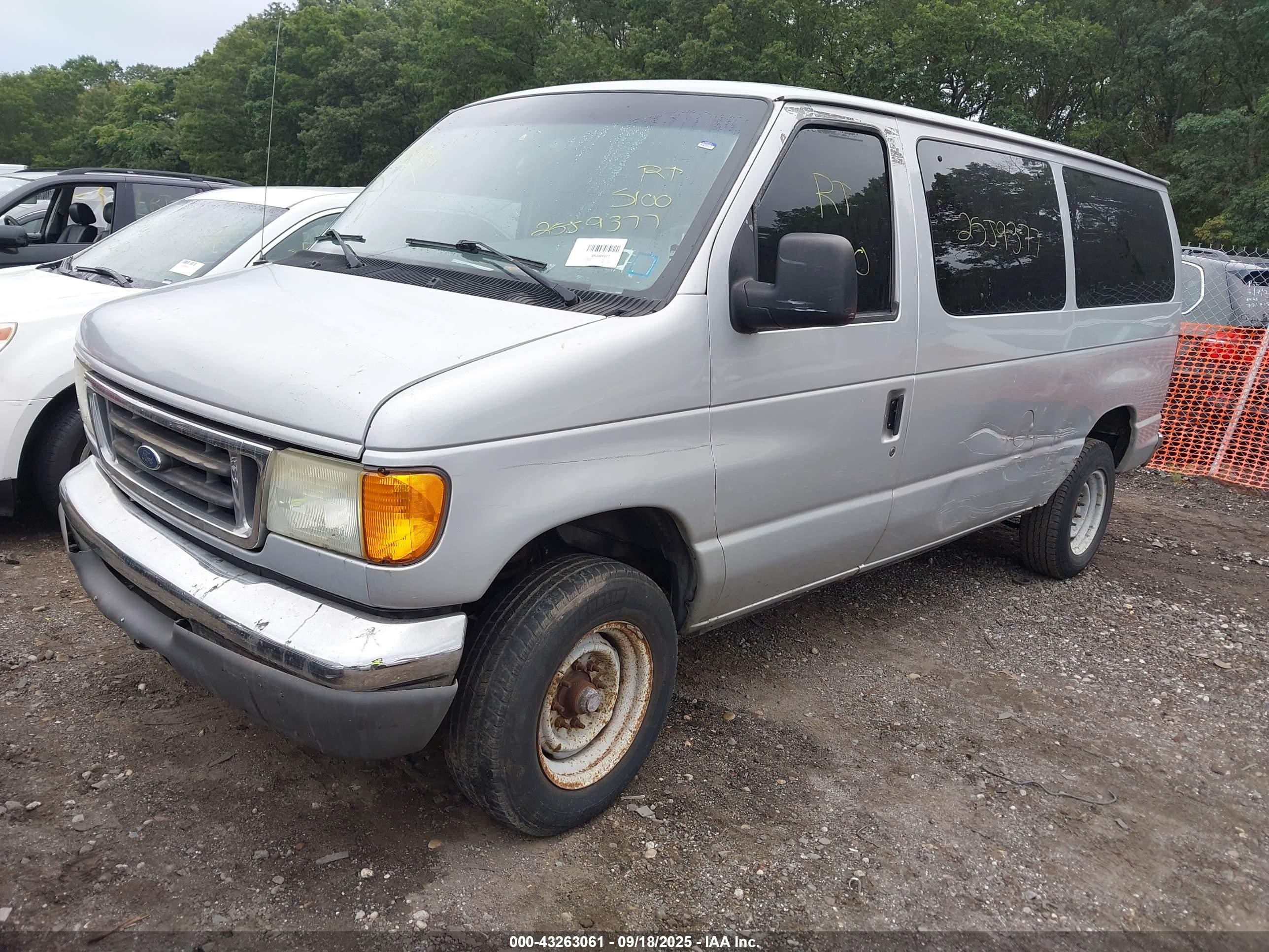 2005 Ford E-350 Super Duty Chateau/xl/xlt Gray vin: 1FBNE31L45HA98903