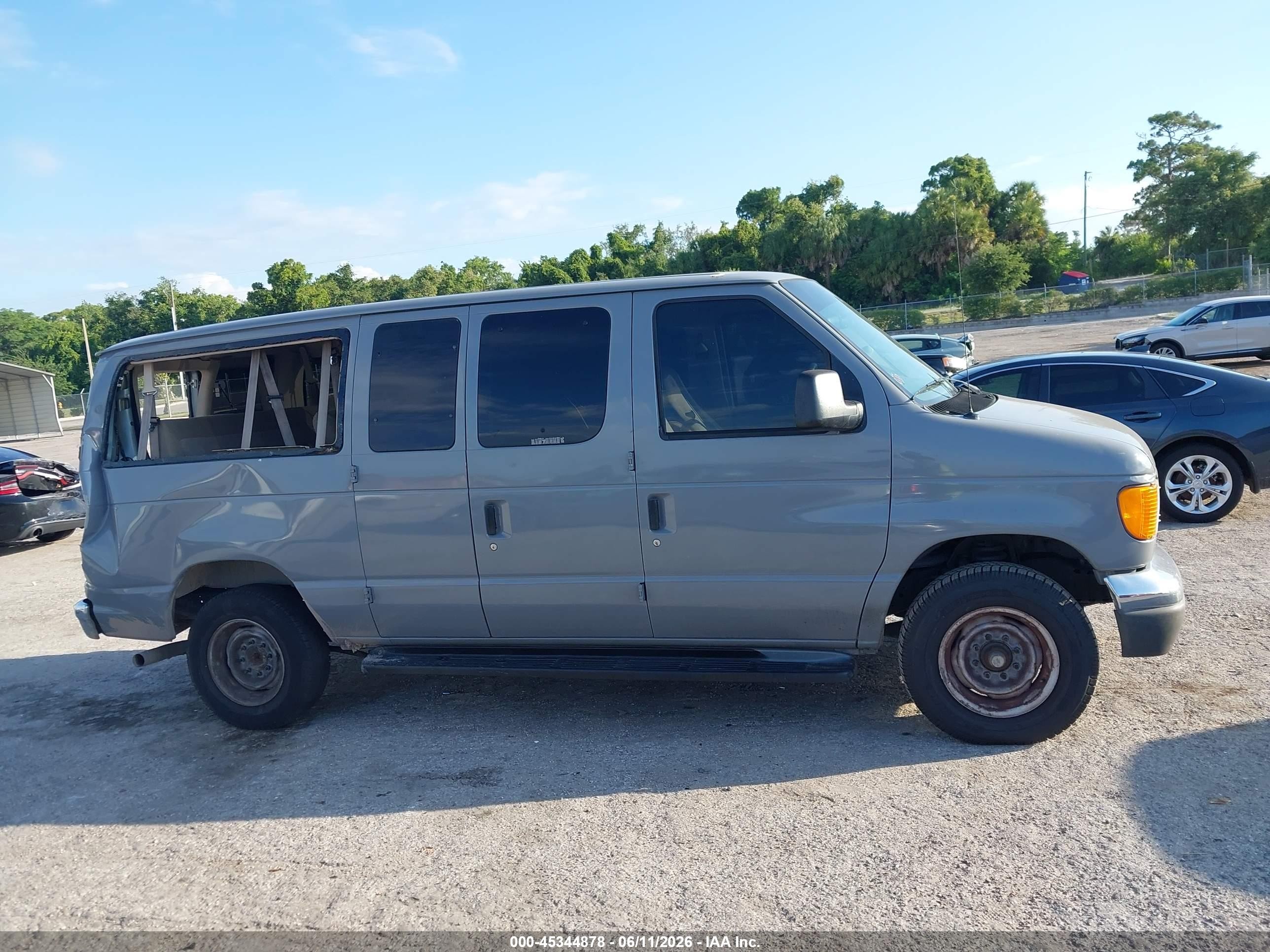 2006 Ford E-350 Super Duty Chateau/xl/xlt Gray vin: 1FBNE31L46DA51864