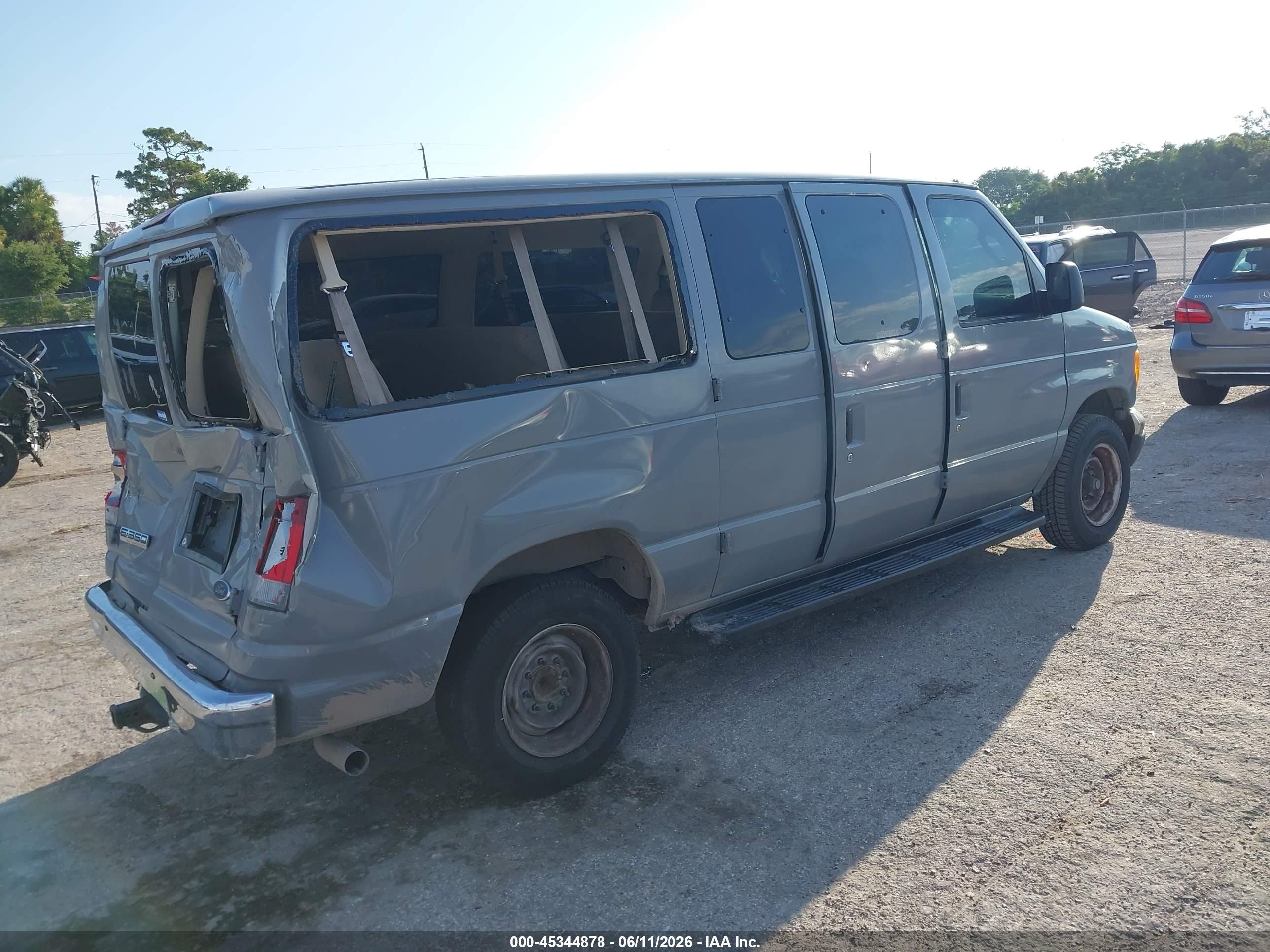 2006 Ford E-350 Super Duty Chateau/xl/xlt Gray vin: 1FBNE31L46DA51864