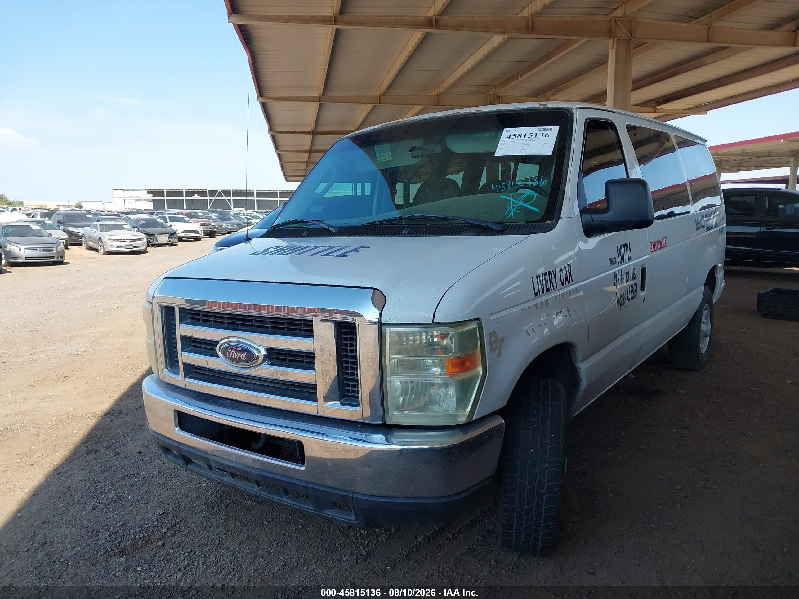 2008 Ford E-350 Super Duty Xl/xlt White vin: 1FBNE31L78DA95845