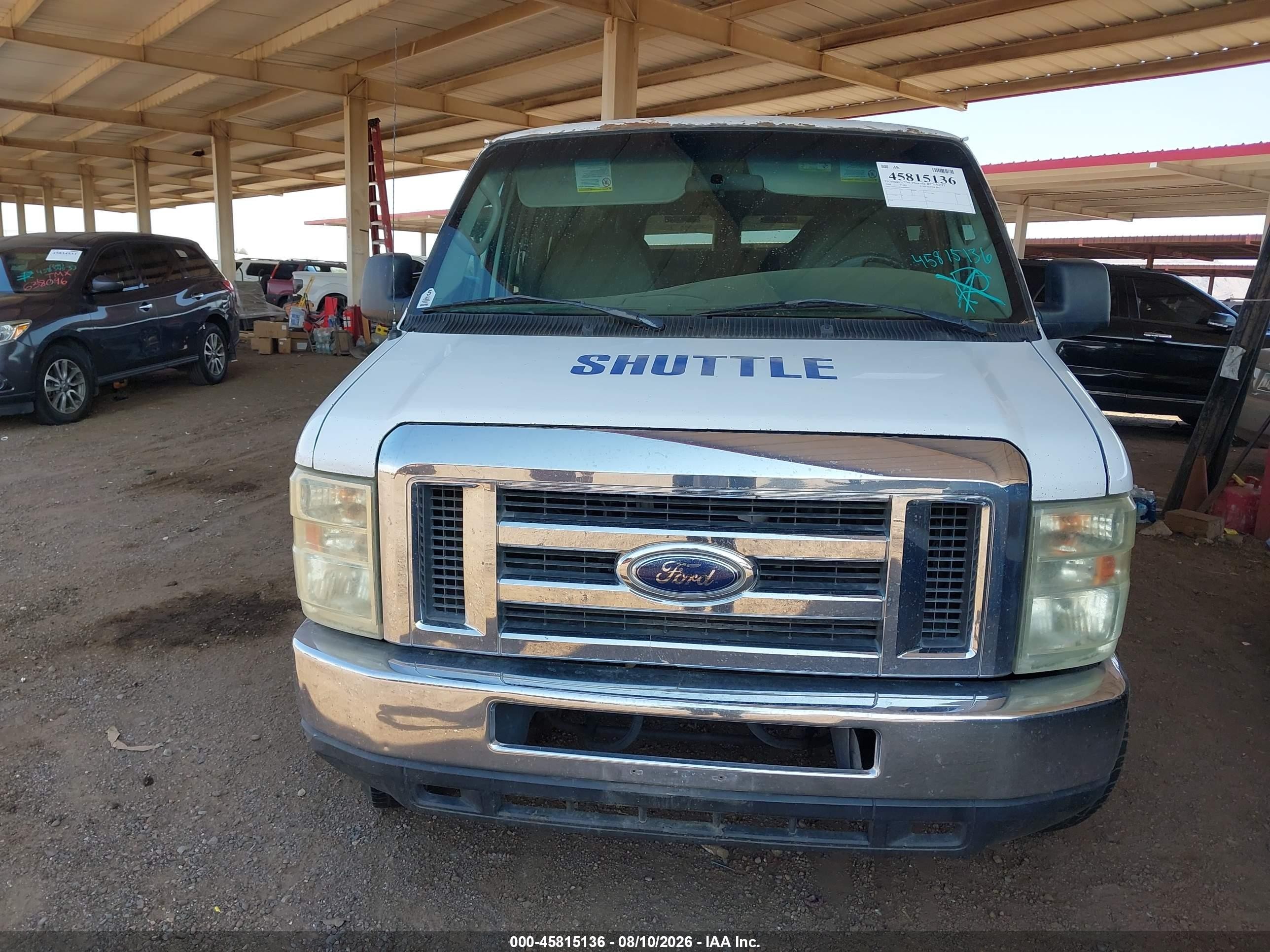 2008 Ford E-350 Super Duty Xl/xlt White vin: 1FBNE31L78DA95845