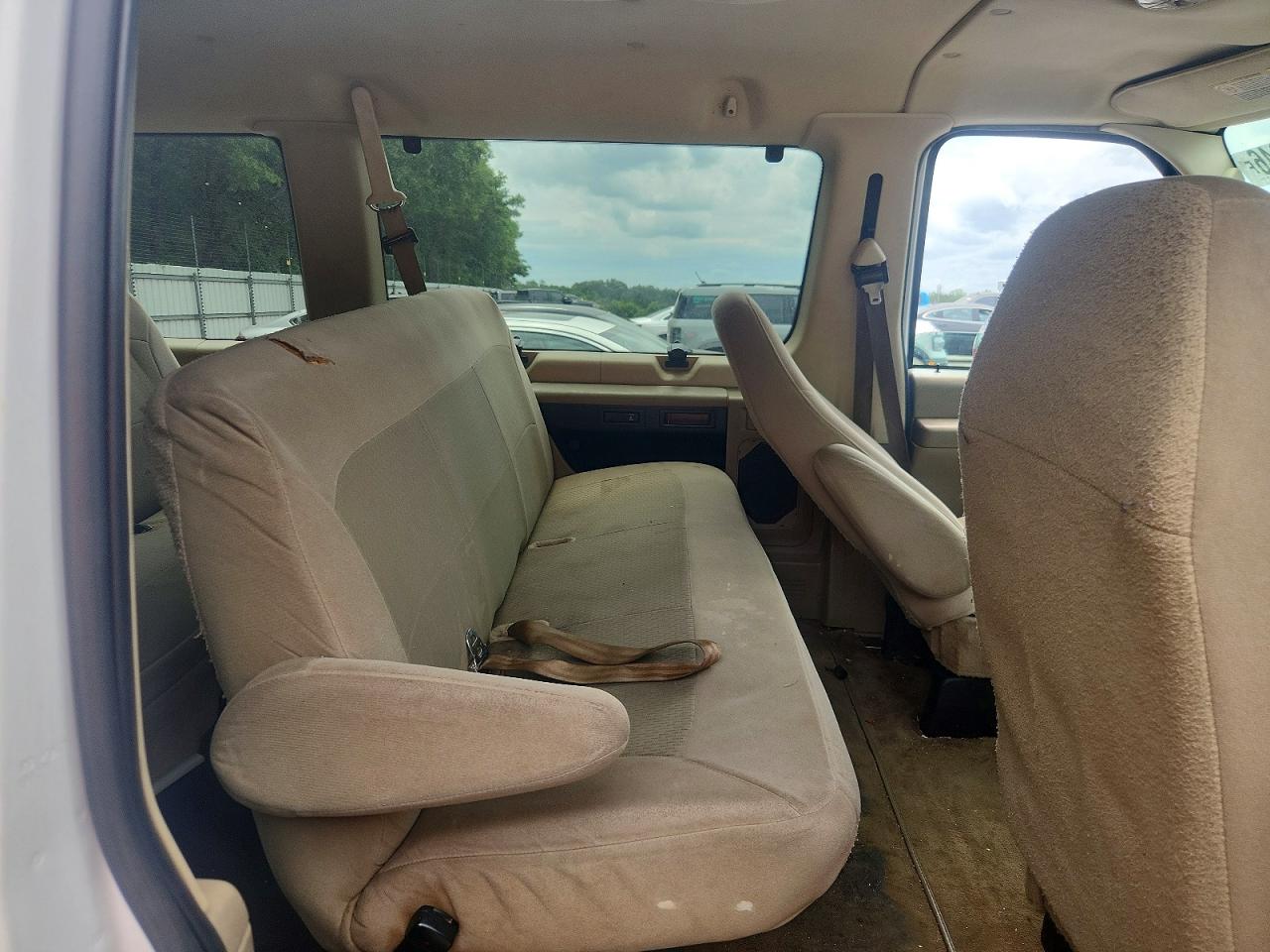 2007 Ford Econoline E350 Super Duty Wagon White vin: 1FBNE31L97DA12253
