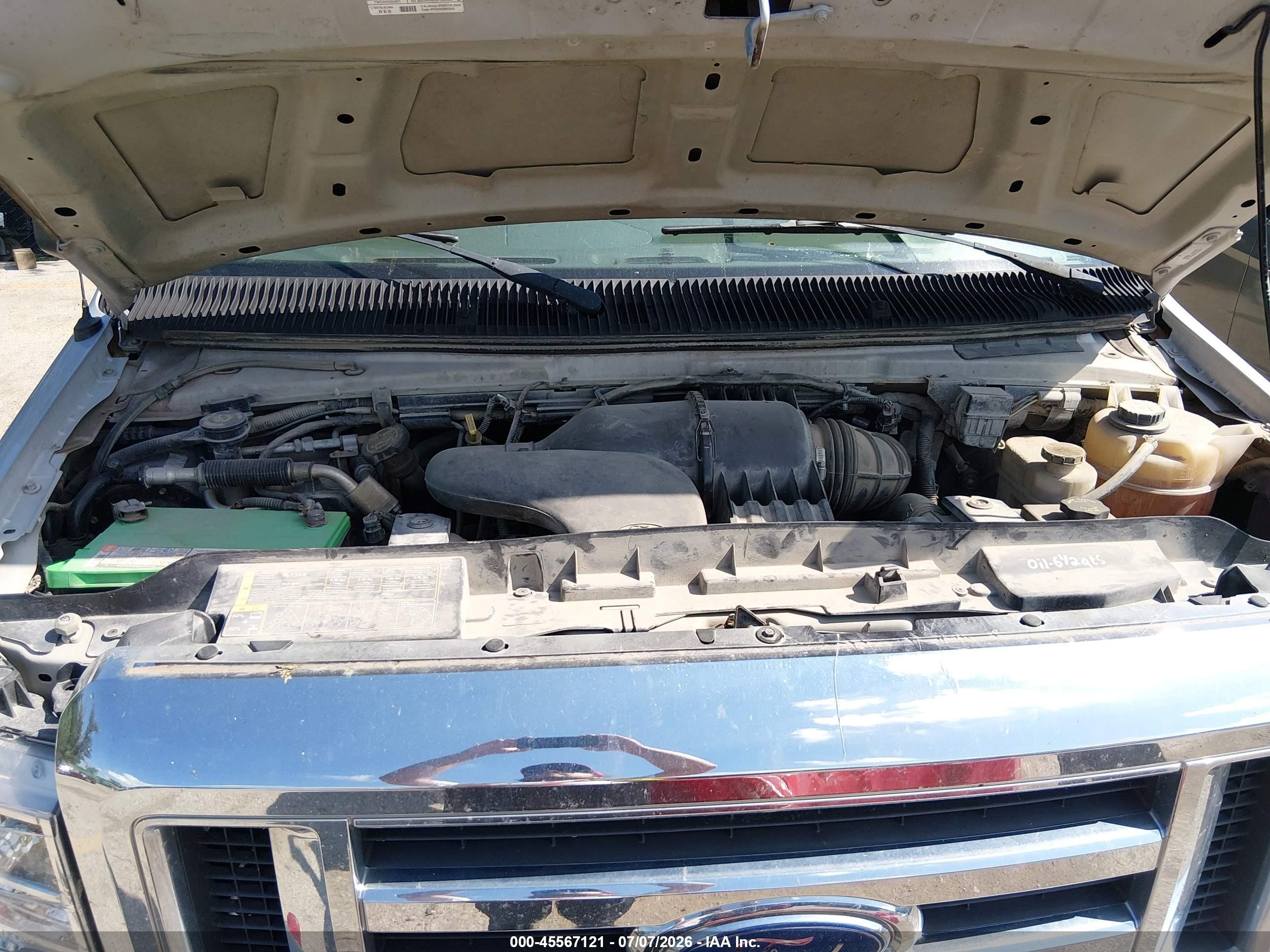 2008 Ford E-350 Super Duty Xl/xlt White vin: 1FBNE31L98DB25783