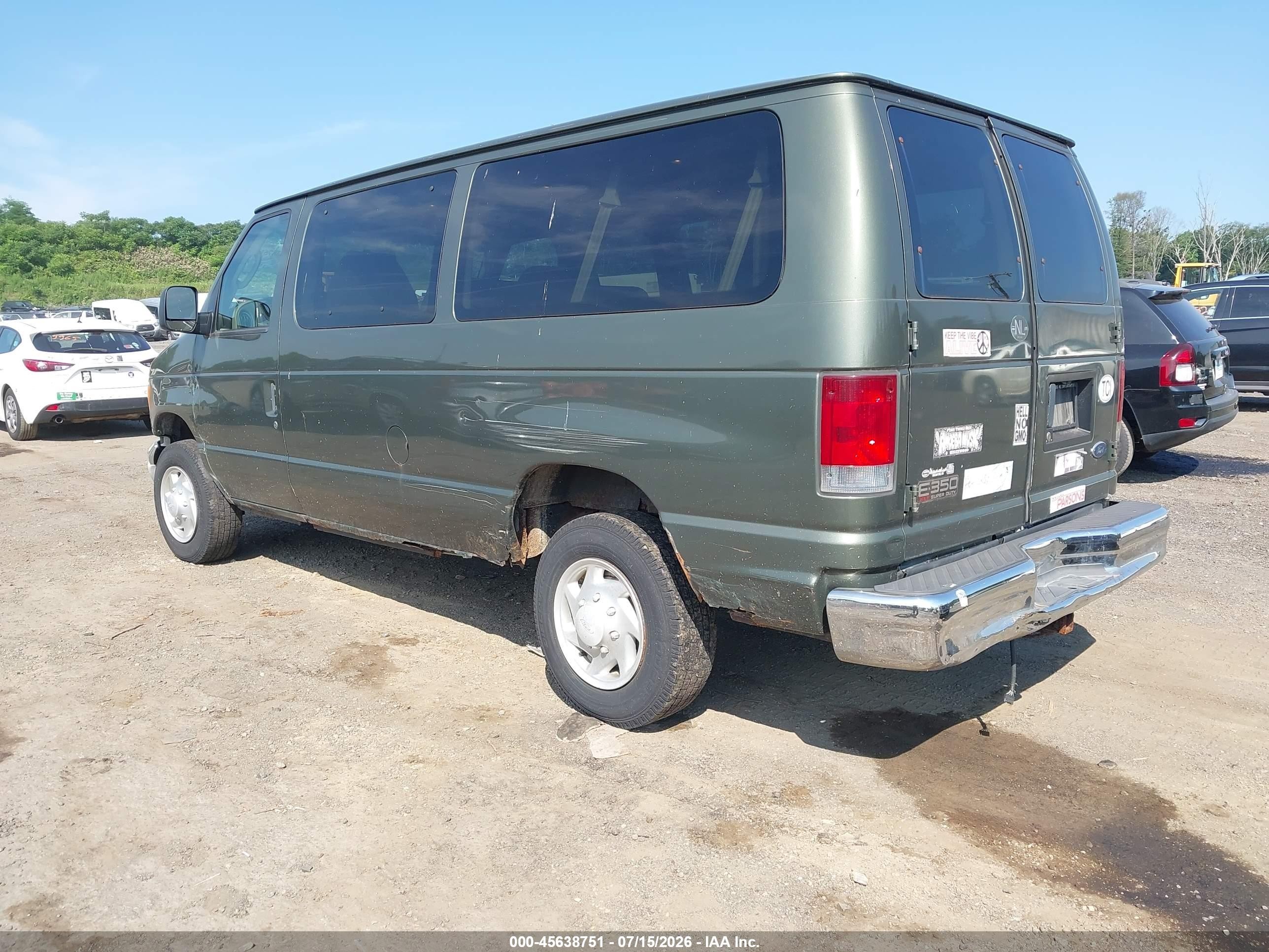 2004 Ford E-350 Super Duty Chateau/xl/xlt Green vin: 1FBNE31LX4HA23735