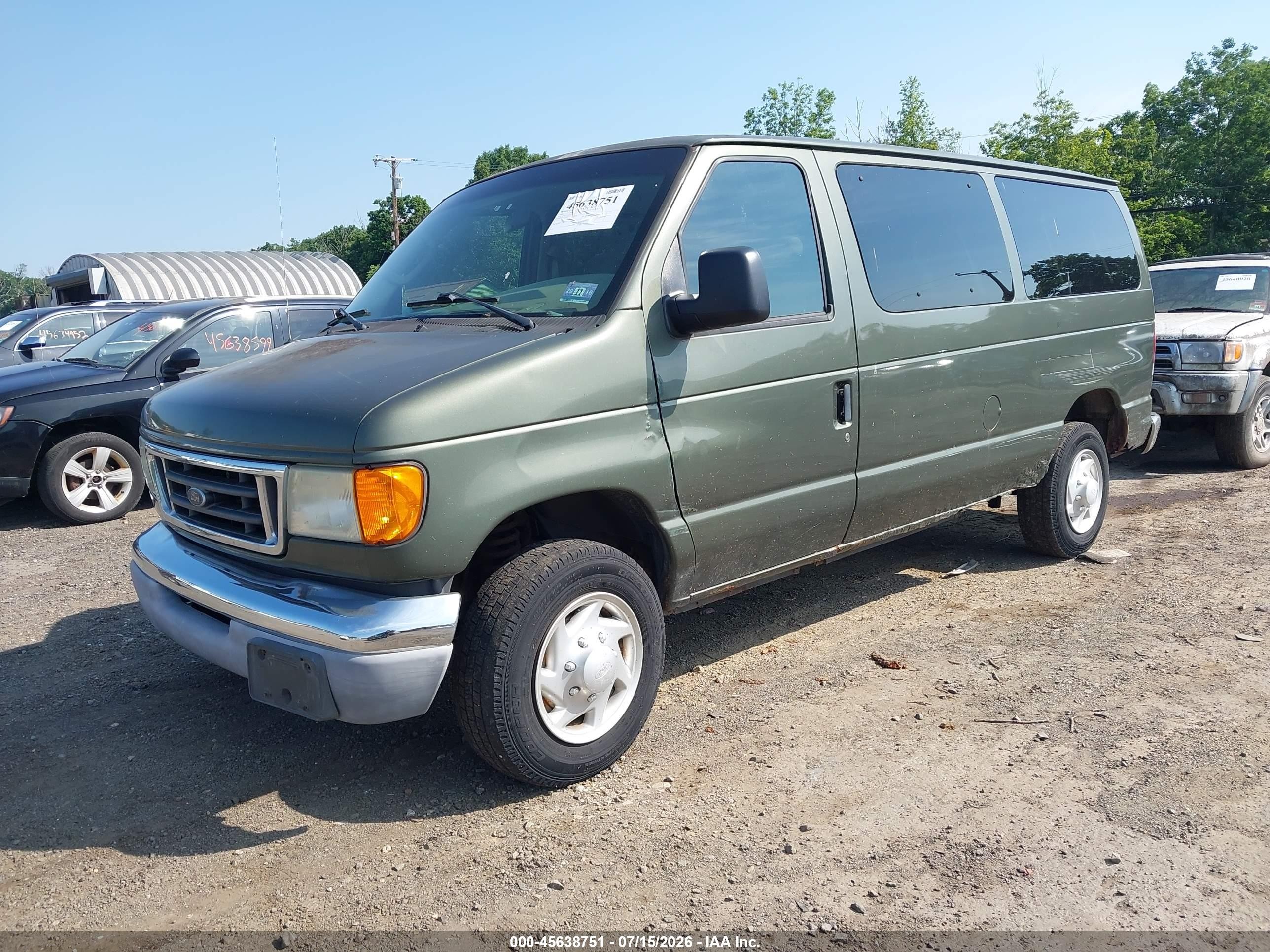 2004 Ford E-350 Super Duty Chateau/xl/xlt Green vin: 1FBNE31LX4HA23735