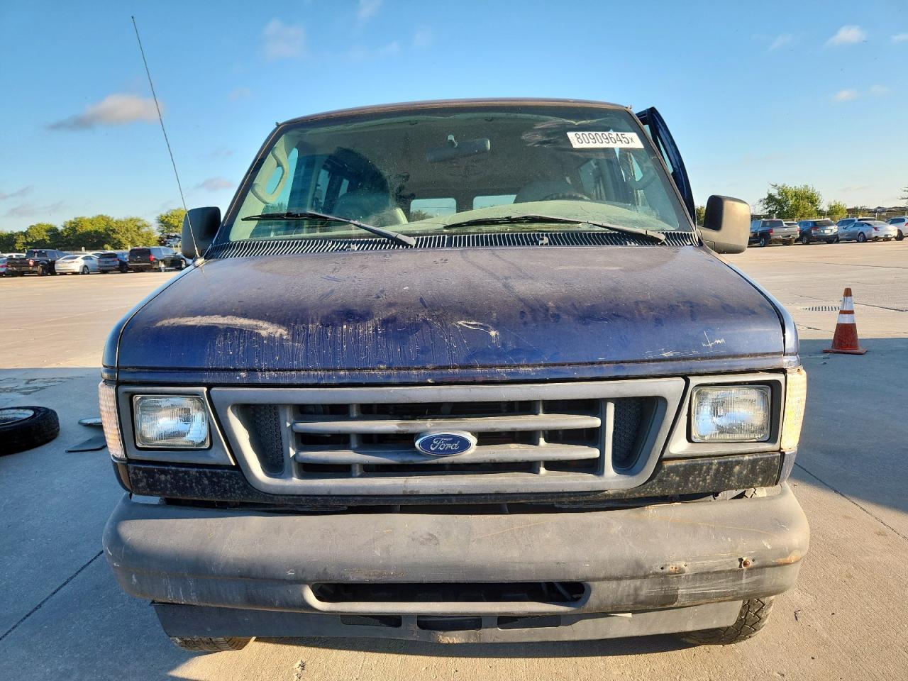 2004 Ford Econoline E350 Super Duty Wagon Blue vin: 1FBNE31LX4HB37511