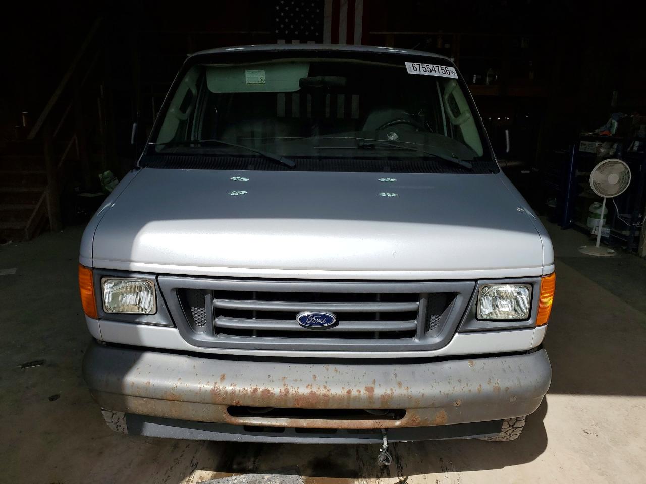 2007 Ford Econoline E350 Super Duty Wagon Gray vin: 1FBNE31LX7DB35348