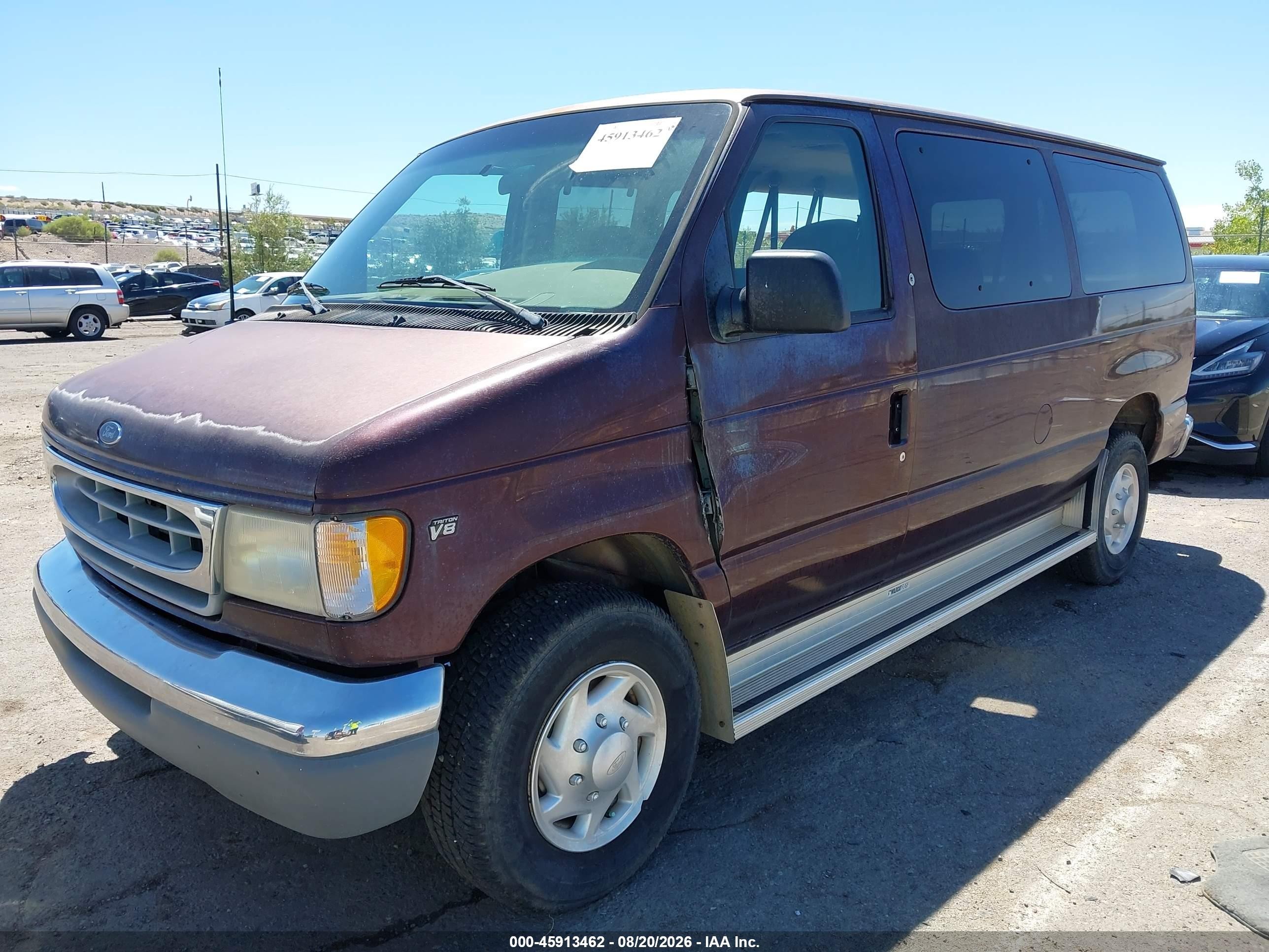 2000 Ford E-350 Super Duty Xl/xlt Burgundy vin: 1FBNE31LXYHB80008