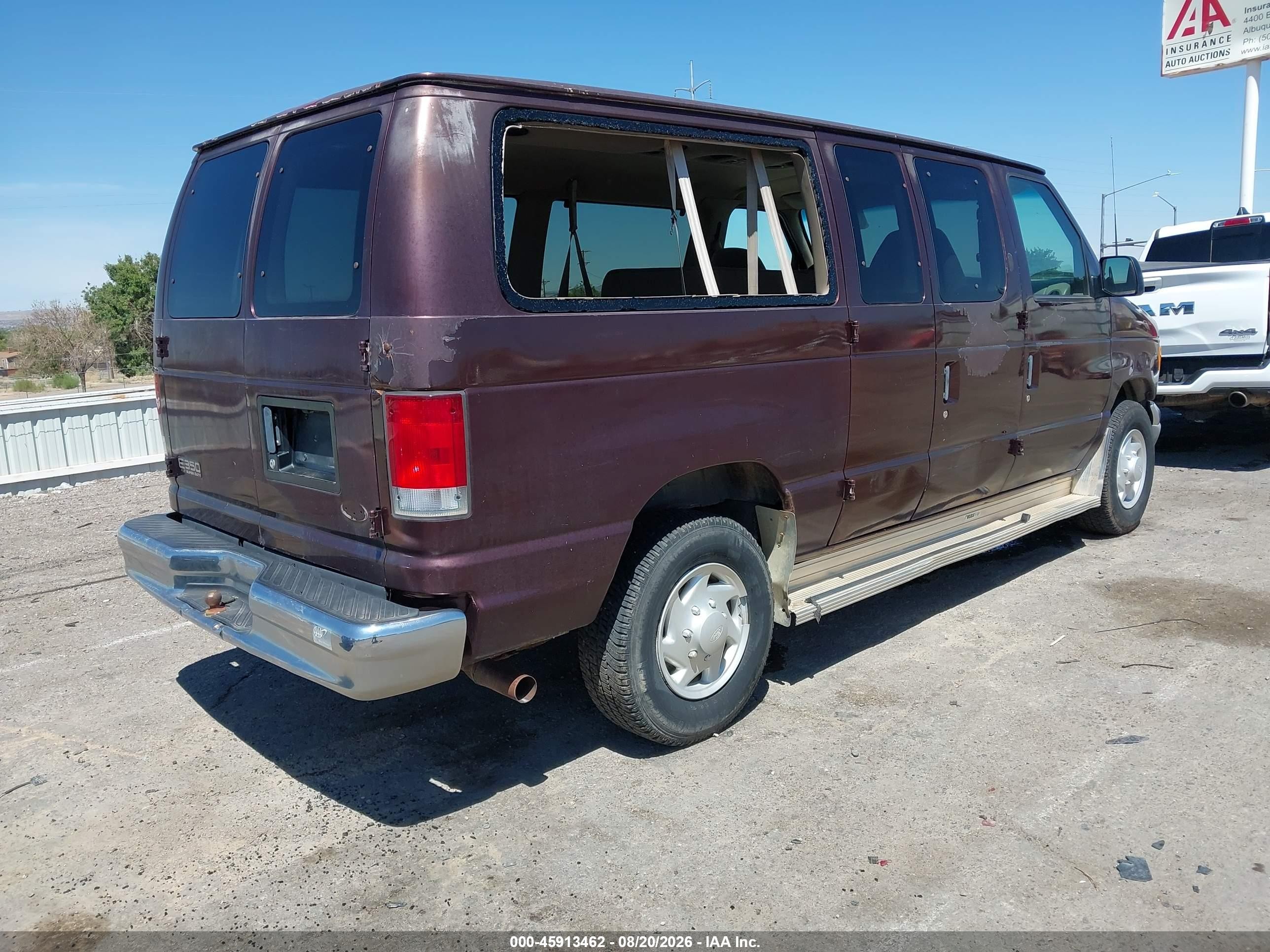 2000 Ford E-350 Super Duty Xl/xlt Burgundy vin: 1FBNE31LXYHB80008