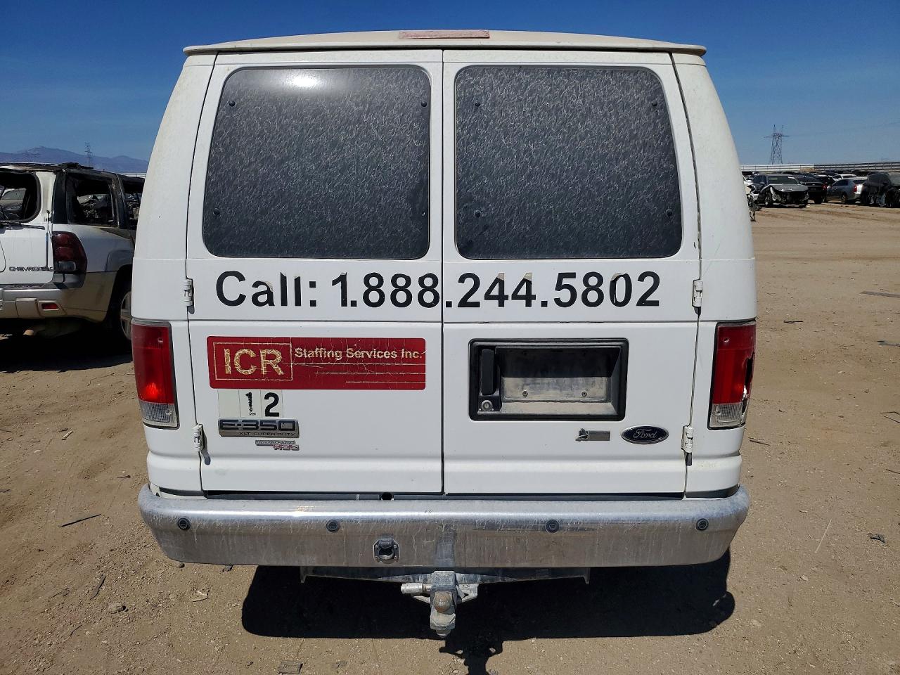 2013 Ford Econoline E350 Super Duty Wagon White vin: 1FBNE3BL3DDA45338