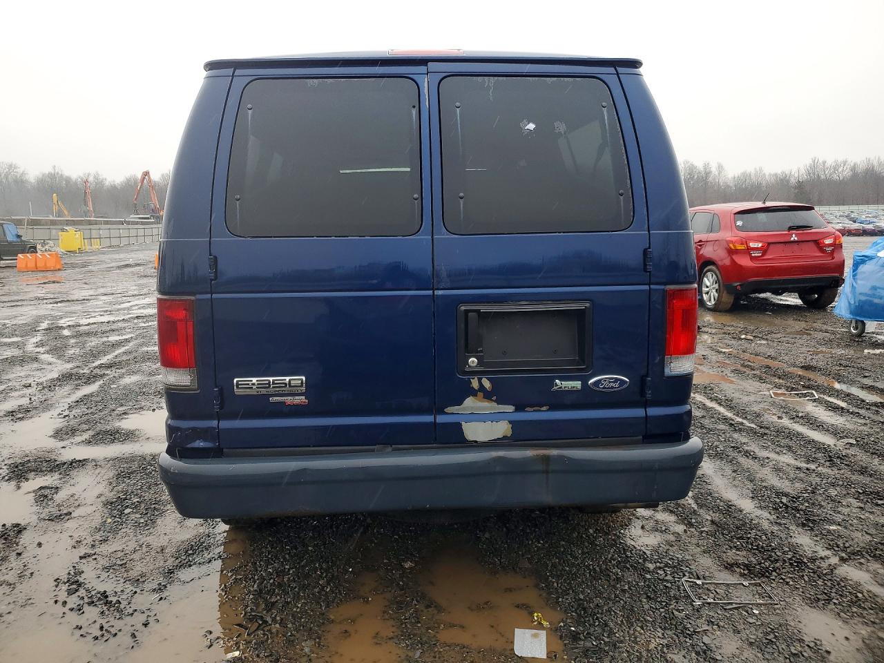 2011 Ford Econoline E350 Super Duty Wagon Blue vin: 1FBNE3BL8BDA18066