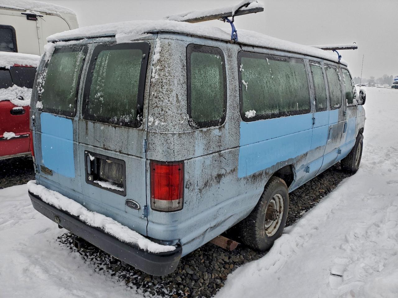 1997 Ford Econoline E350 Super Duty Wagon Blue vin: 1FBSS31F0YHB98264