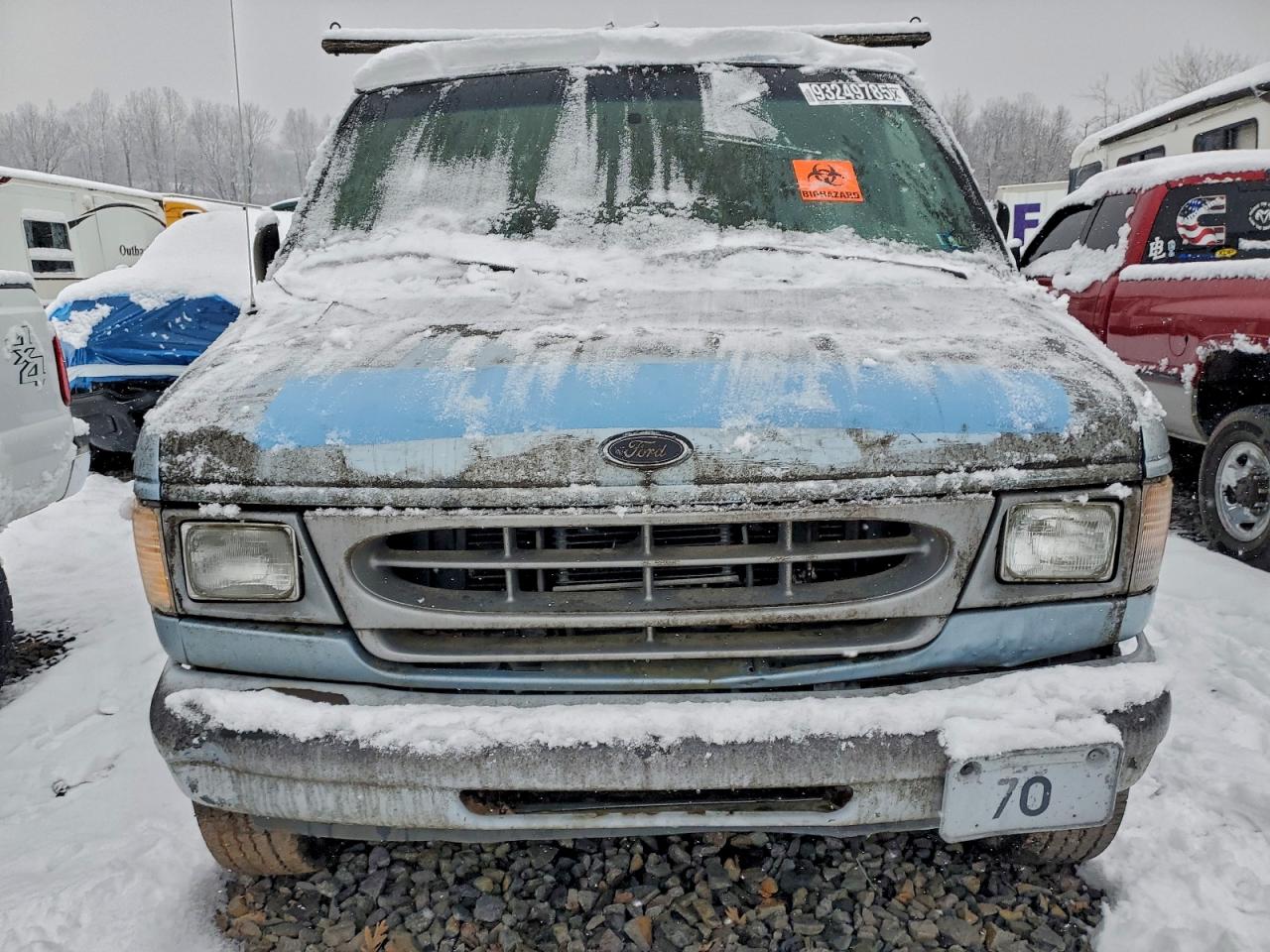 1997 Ford Econoline E350 Super Duty Wagon Blue vin: 1FBSS31F0YHB98264