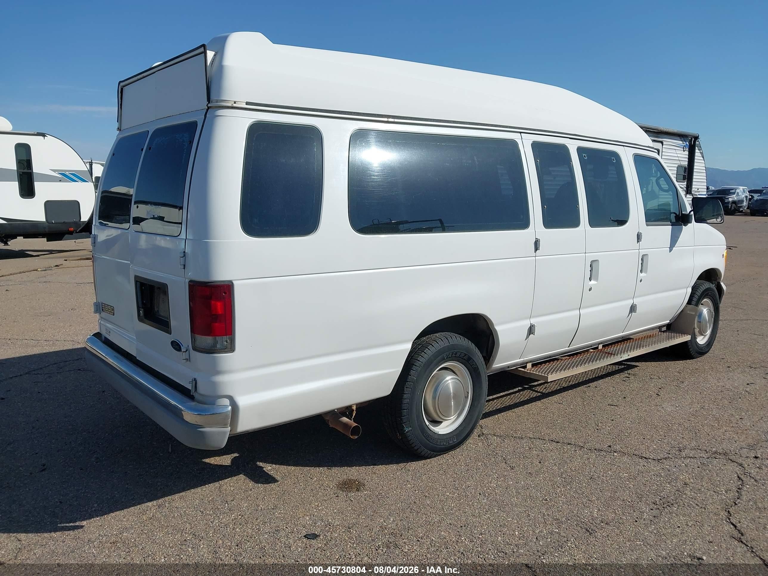 2001 Ford E-350 Super Duty Xl/xlt White vin: 1FBSS31L01HB59850