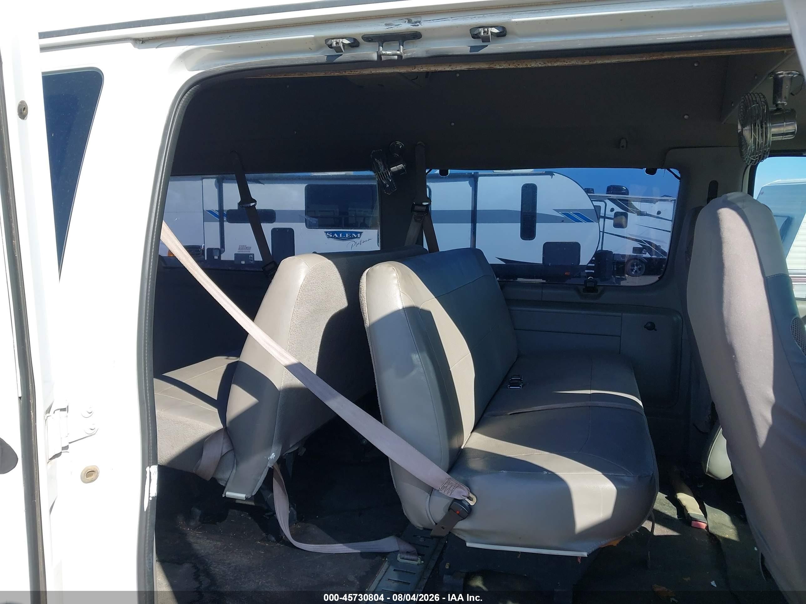 2001 Ford E-350 Super Duty Xl/xlt White vin: 1FBSS31L01HB59850
