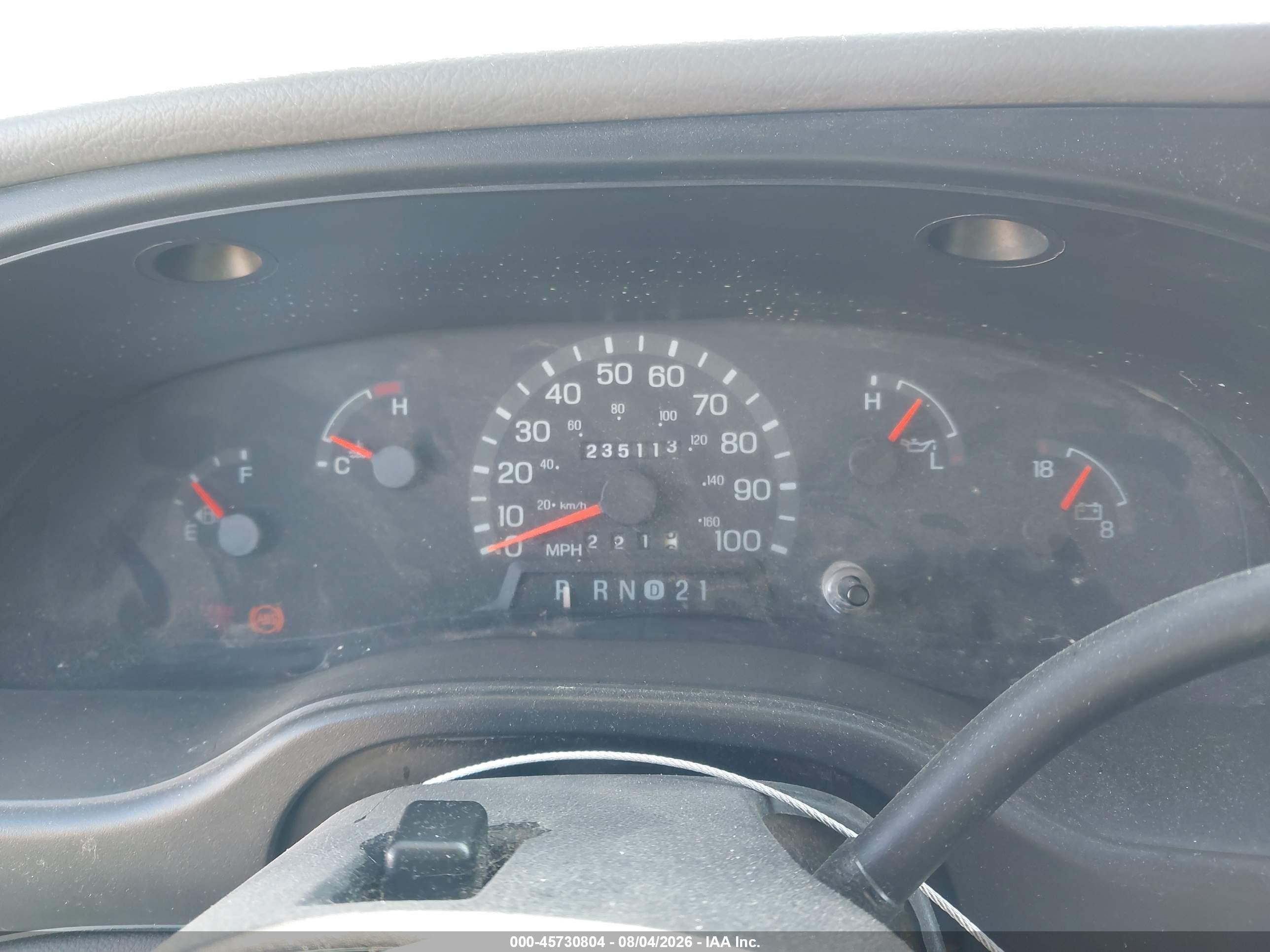 2001 Ford E-350 Super Duty Xl/xlt White vin: 1FBSS31L01HB59850