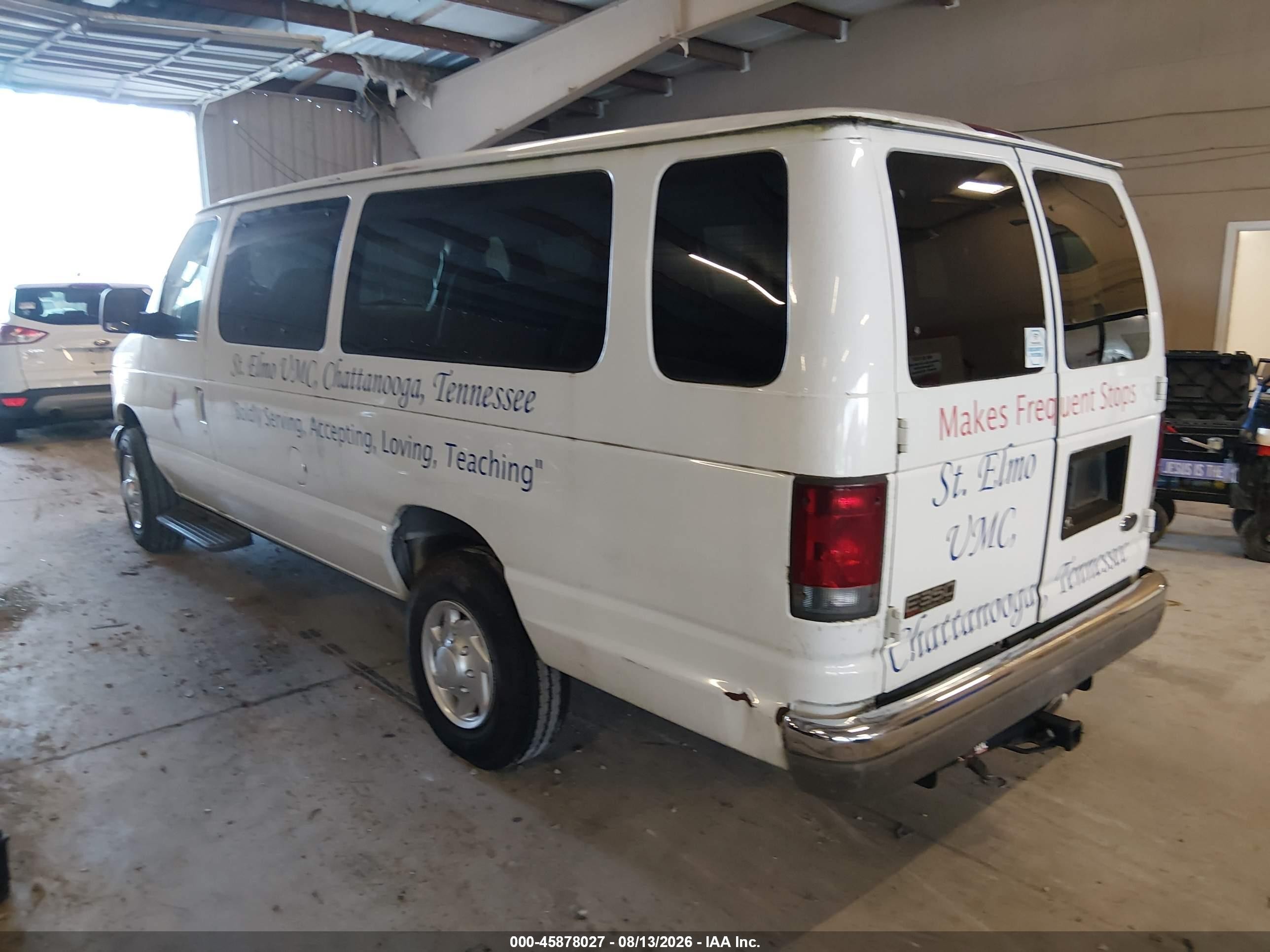 2003 Ford E-350 Super Duty Xl/xlt White vin: 1FBSS31L03HB40802
