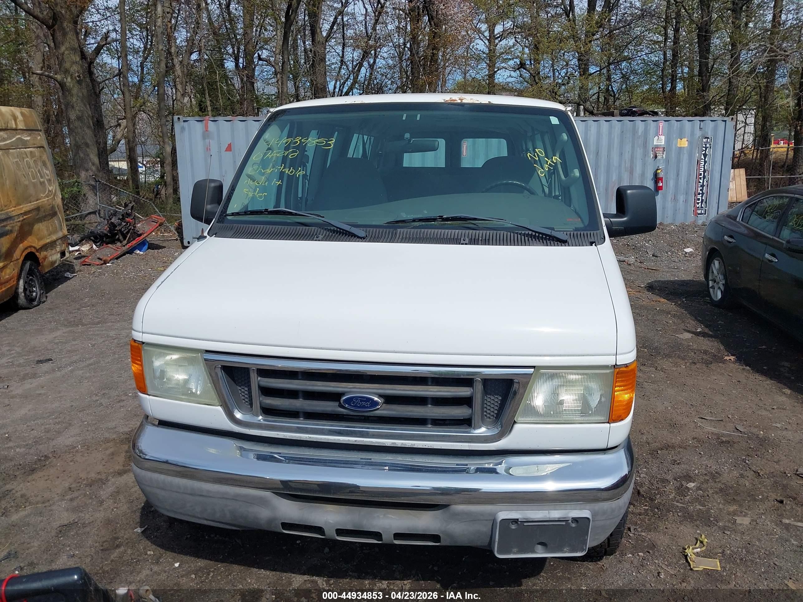 2007 Ford E-350 Super Duty Xl/xlt White vin: 1FBSS31L07DB31806