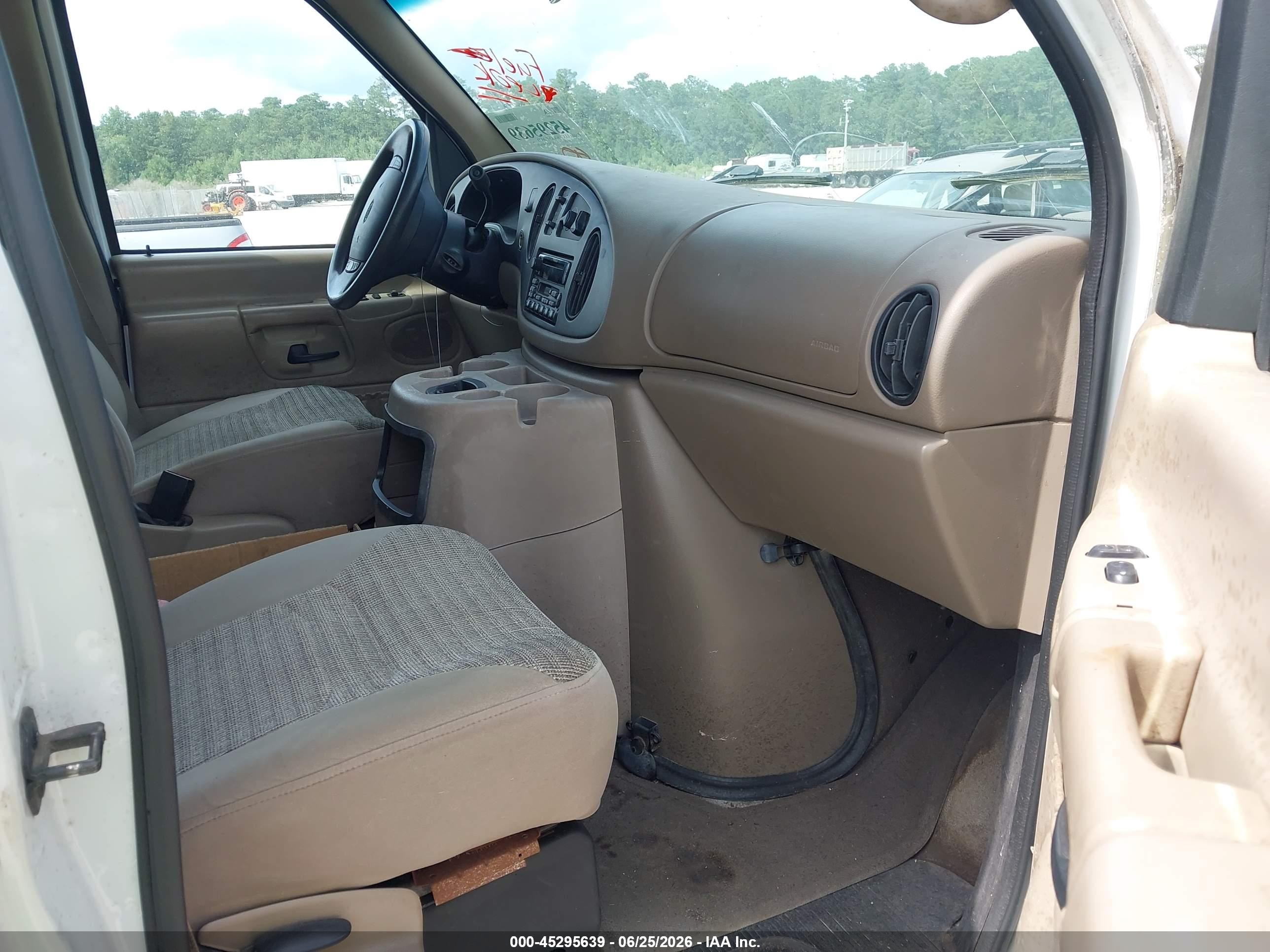 2002 Ford E-350 Super Duty Xl/xlt White vin: 1FBSS31L12HA23390
