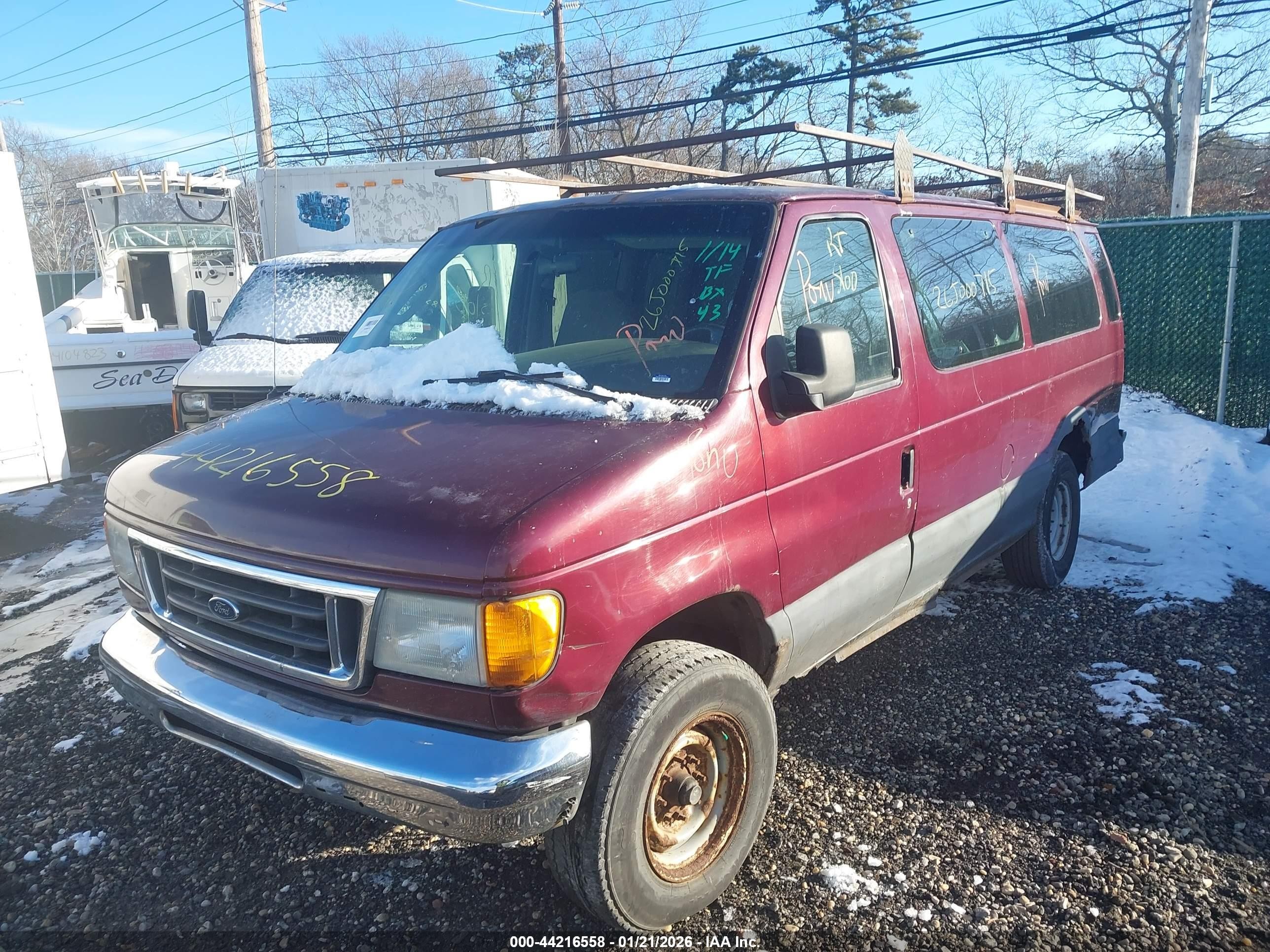2005 Ford E-350 Super Duty Xl/xlt Maroon vin: 1FBSS31L35HA92862