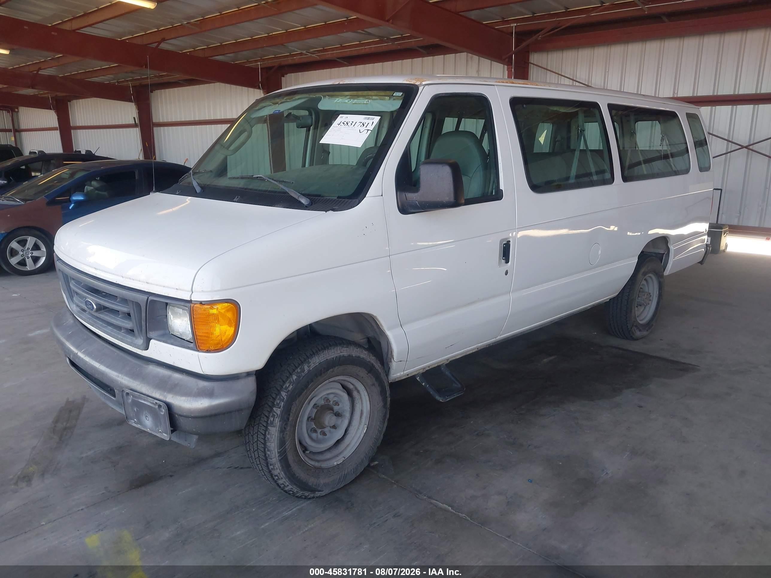 2007 Ford E-350 Super Duty Xl/xlt White vin: 1FBSS31L37DB09699