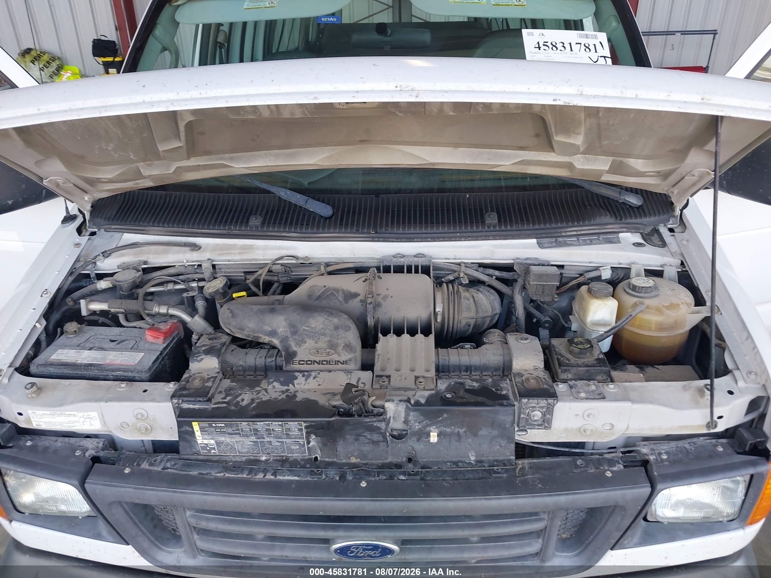 2007 Ford E-350 Super Duty Xl/xlt White vin: 1FBSS31L37DB09699