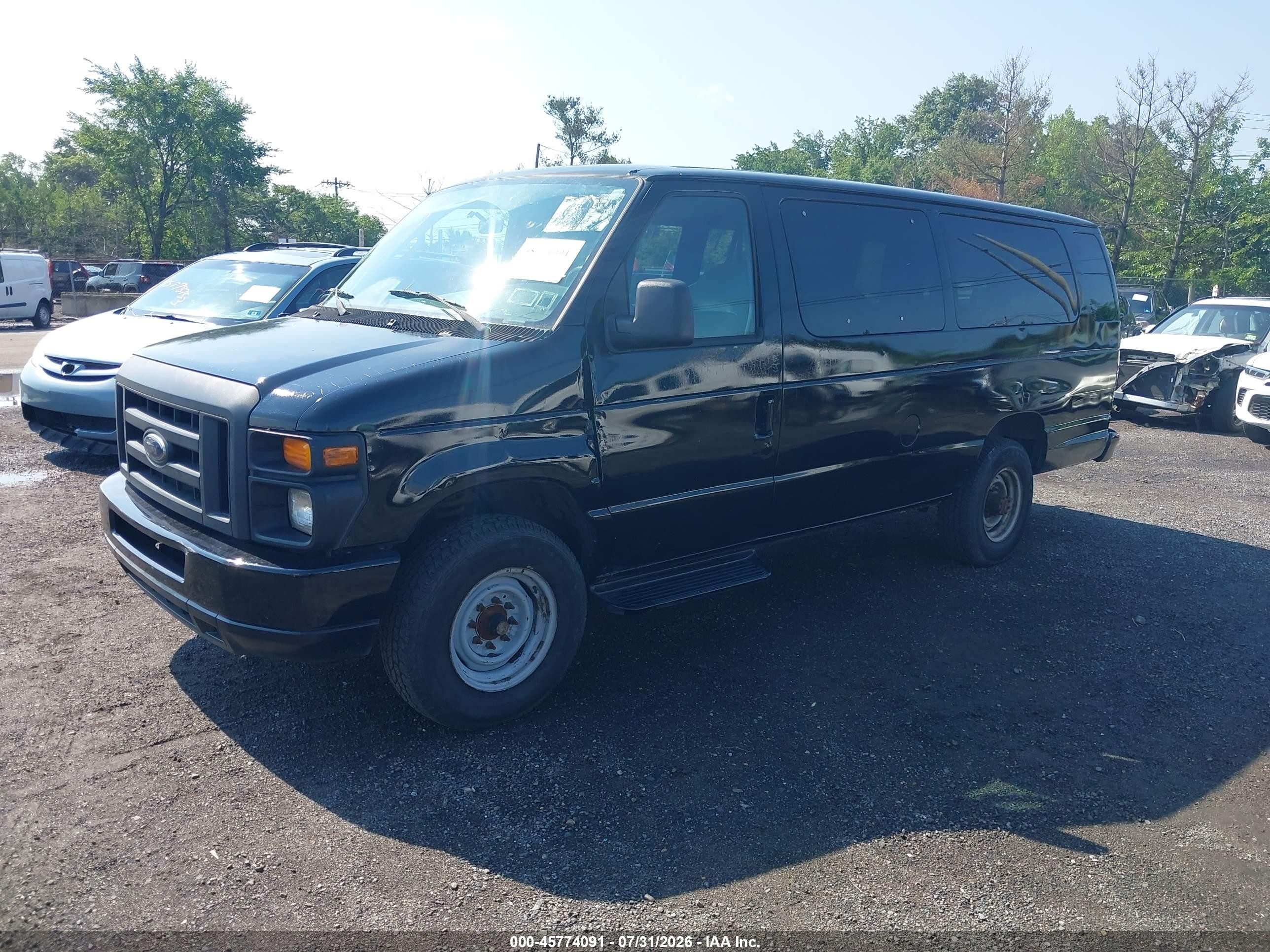 2008 Ford E-350 Super Duty Xl/xlt Black vin: 1FBSS31L38DA78519