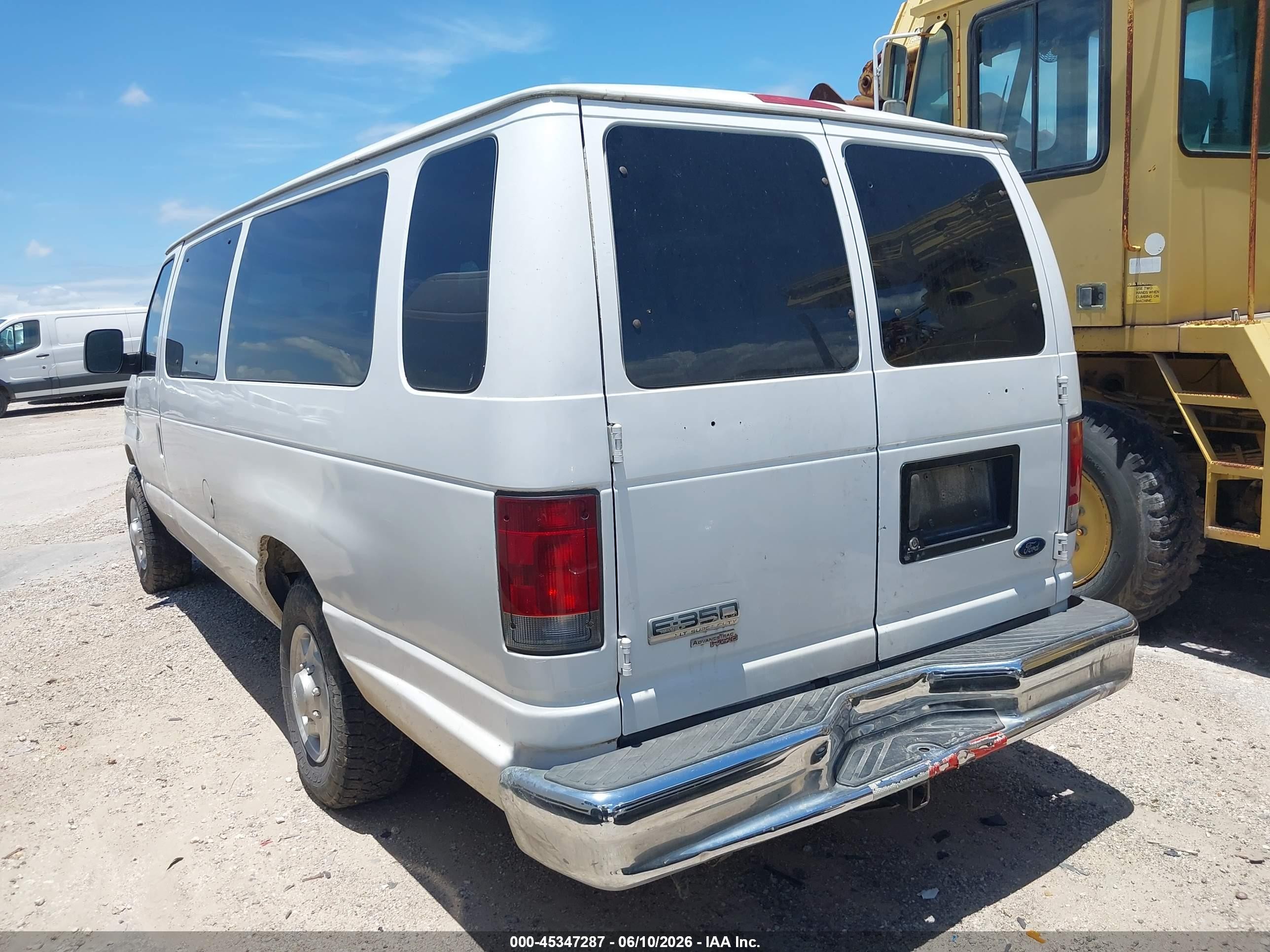 2008 Ford E-350 Super Duty Xl/xlt White vin: 1FBSS31L48DB32040