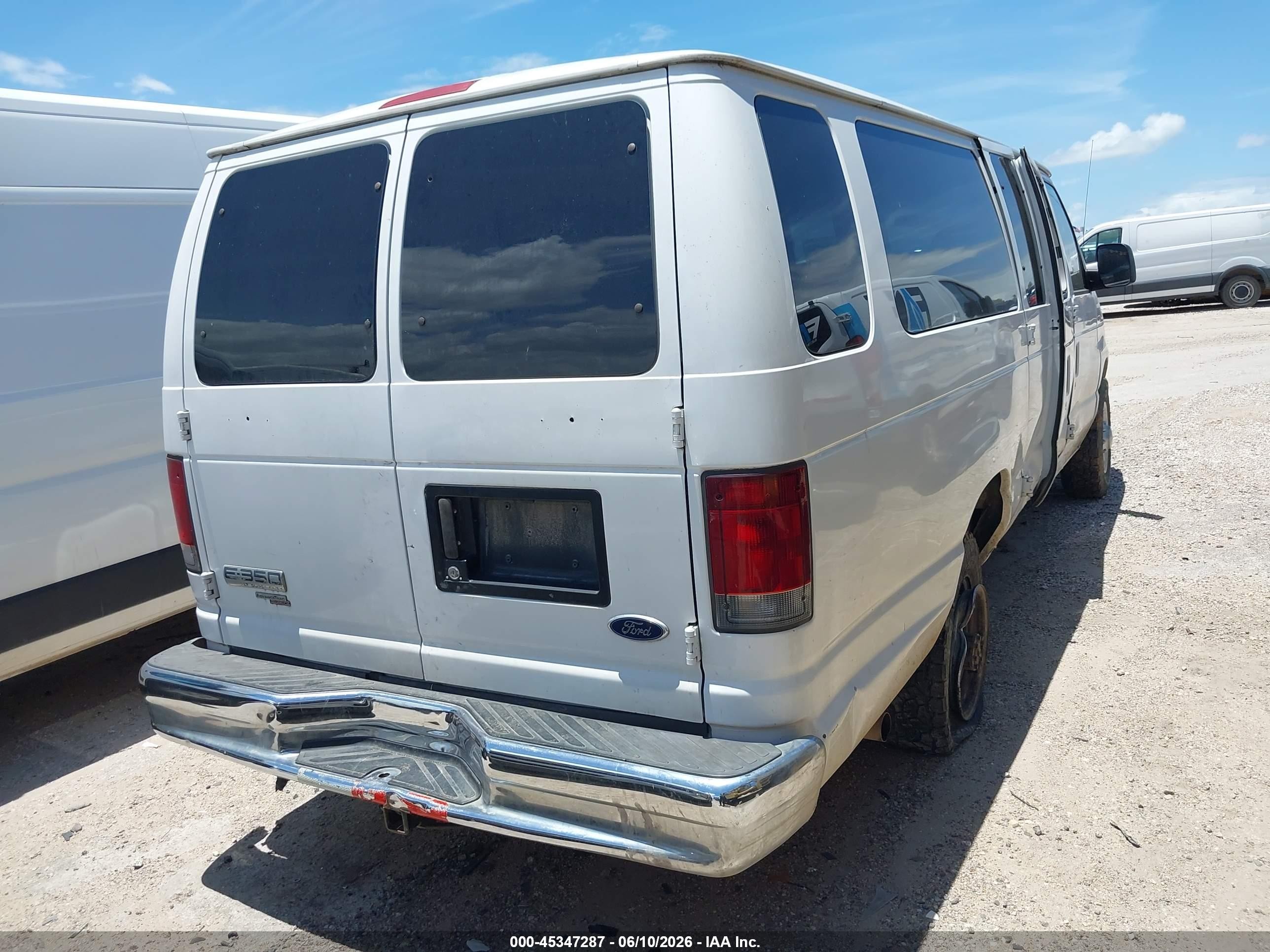 2008 Ford E-350 Super Duty Xl/xlt White vin: 1FBSS31L48DB32040