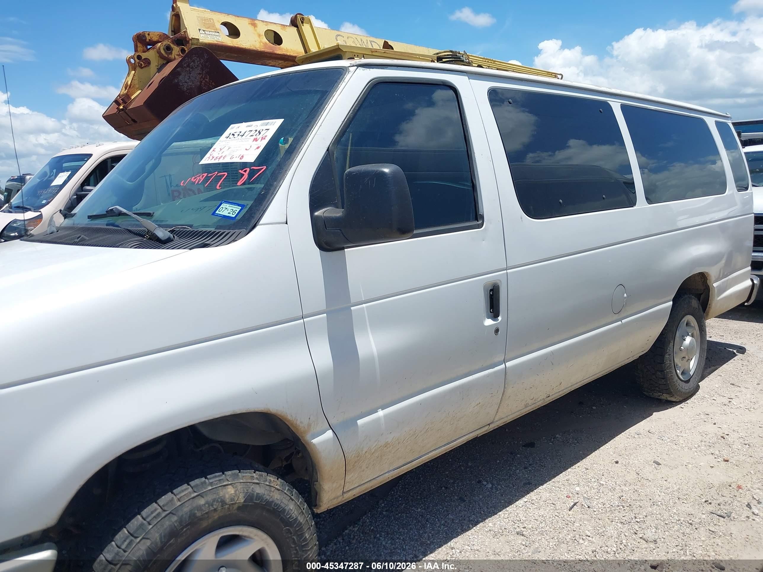 2008 Ford E-350 Super Duty Xl/xlt White vin: 1FBSS31L48DB32040