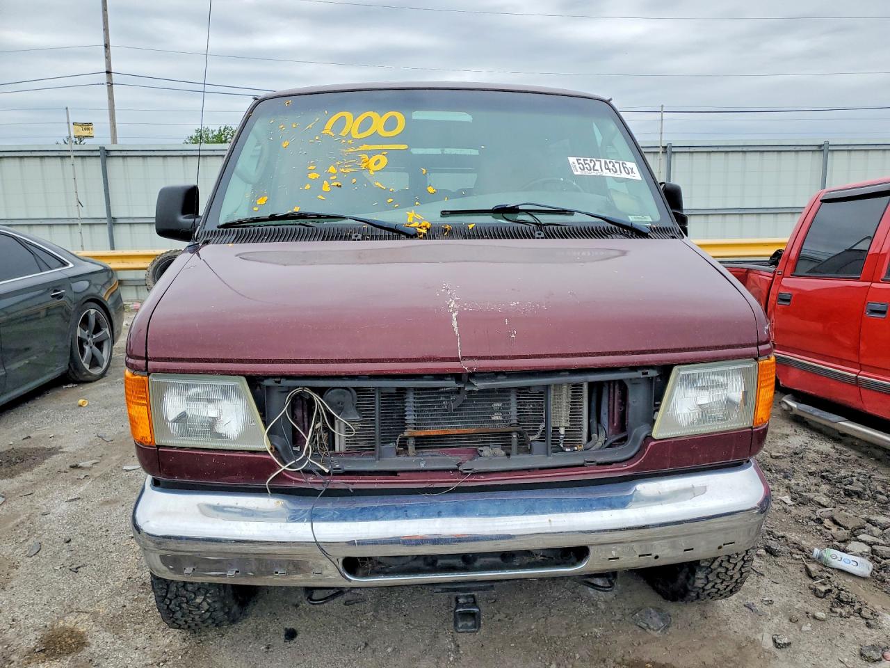 2007 Ford E-350 Super Duty Rv Cutaway Burgundy vin: 1FBSS31L57DB34989