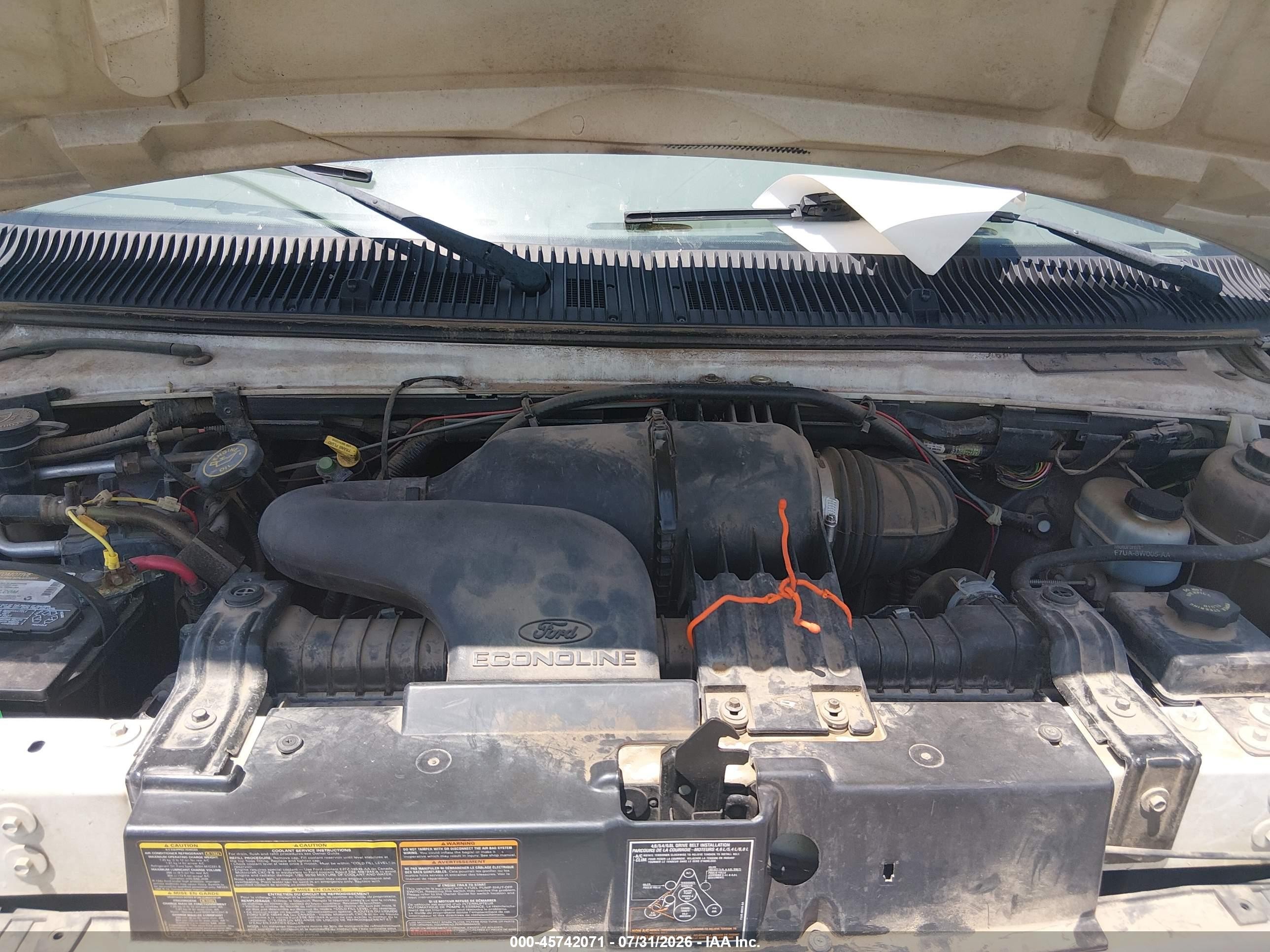 2000 Ford E-350 Super Duty Xl/xlt Белый vin: 1FBSS31L5YHB50314