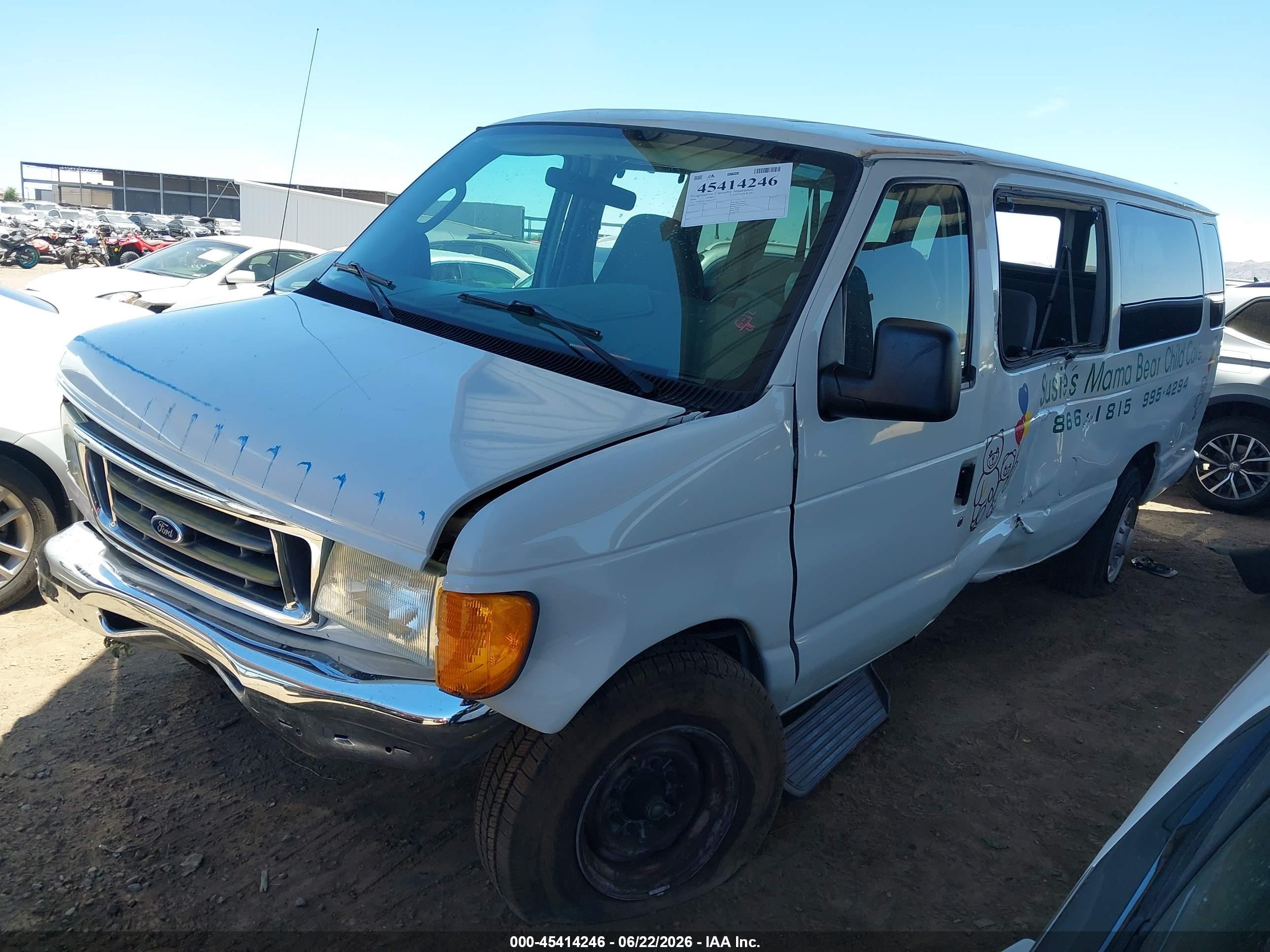 2006 Ford Econoline   White vin: 1FBSS31L66DA21521