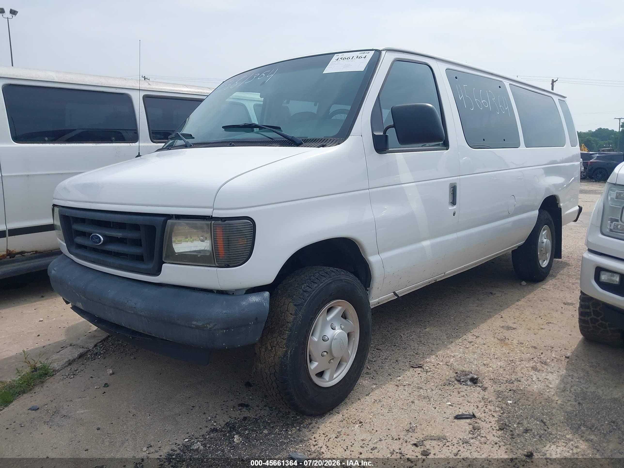 2006 Ford E-350 Super Duty Xl/xlt White vin: 1FBSS31L66DB28925