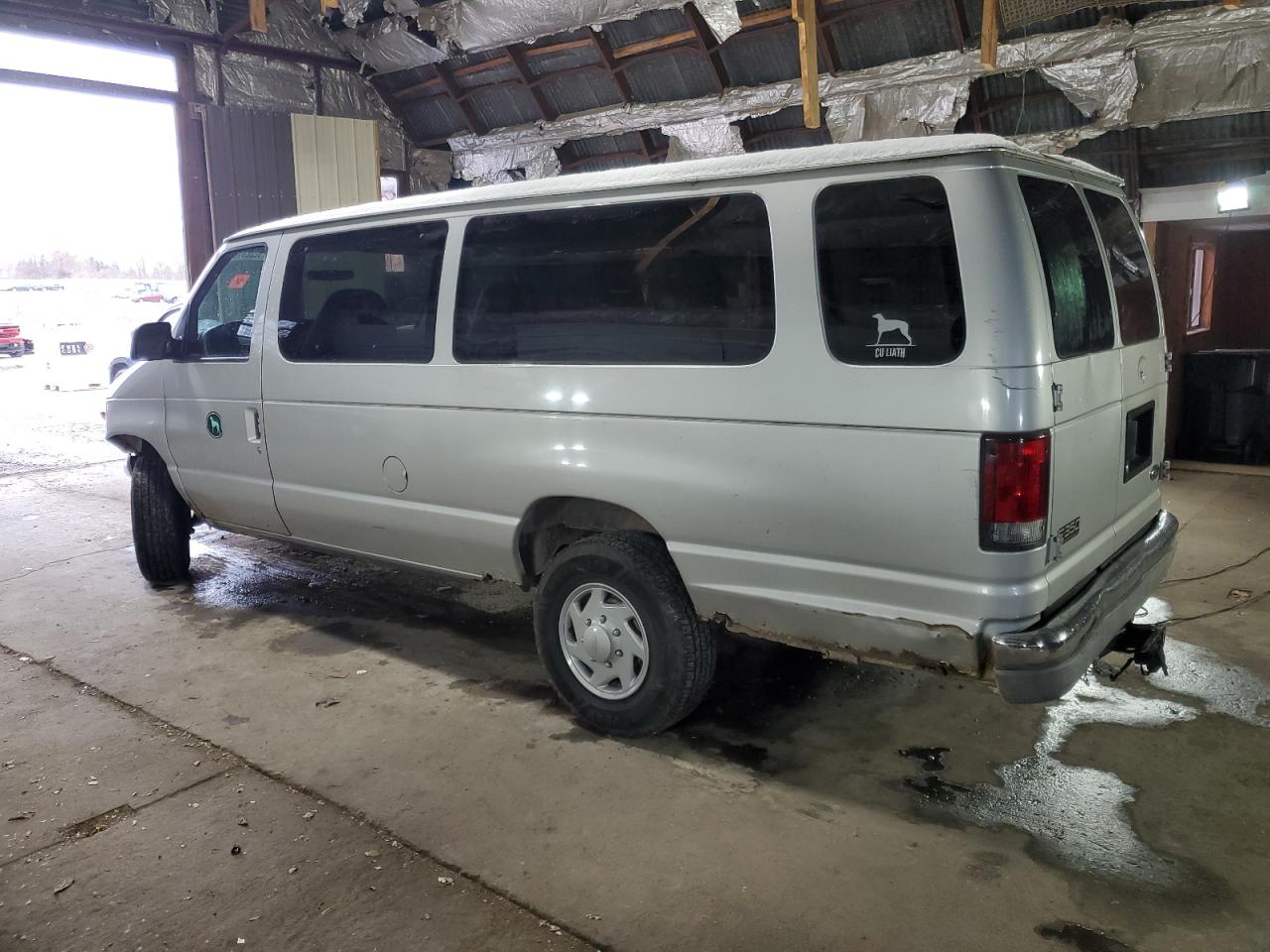 2001 Ford Econoline E350 Super Duty Wagon Silver vin: 1FBSS31L81HB74211