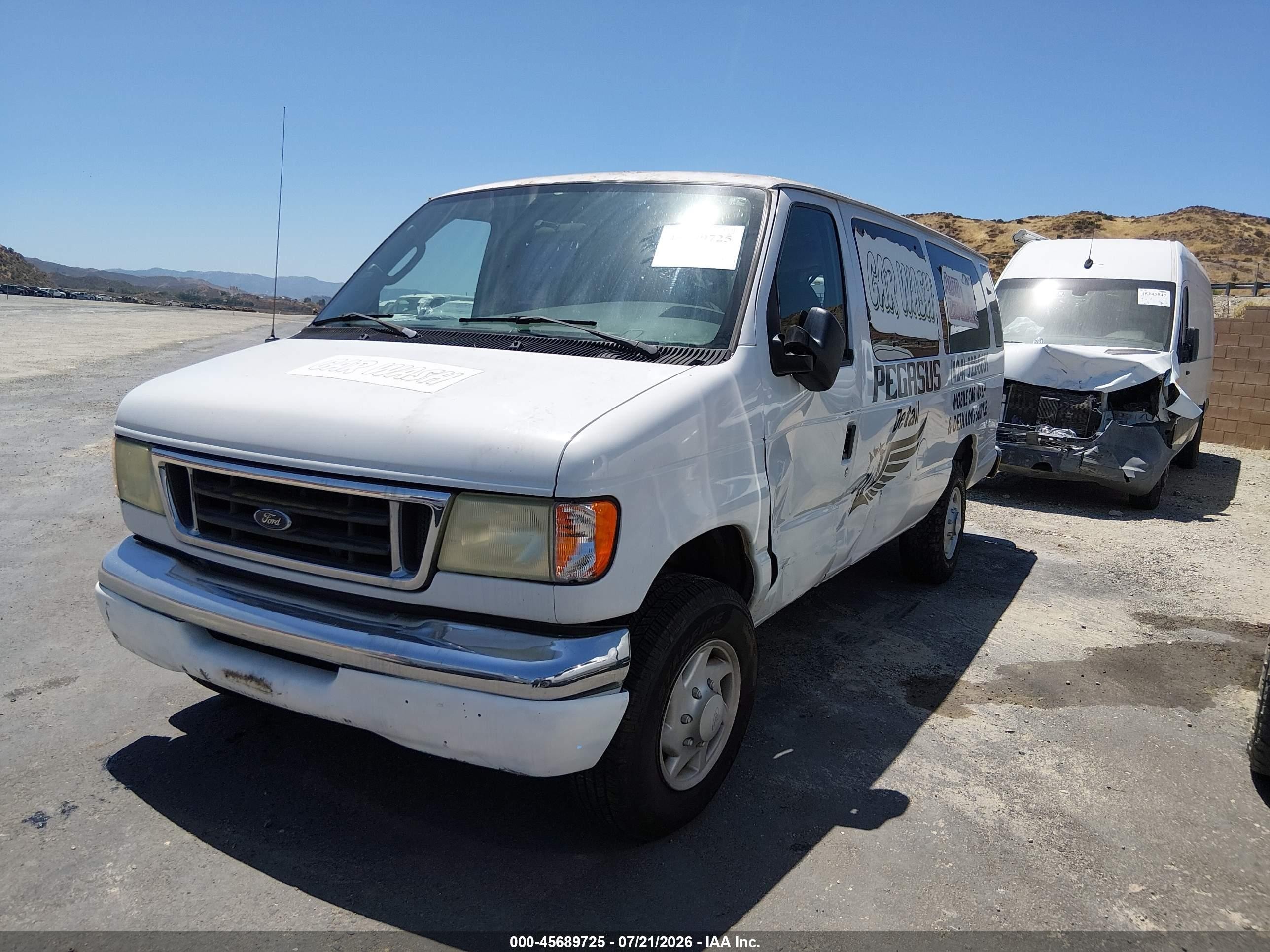 2003 Ford E-350 Super Duty Xl/xlt White vin: 1FBSS31L93HB09063