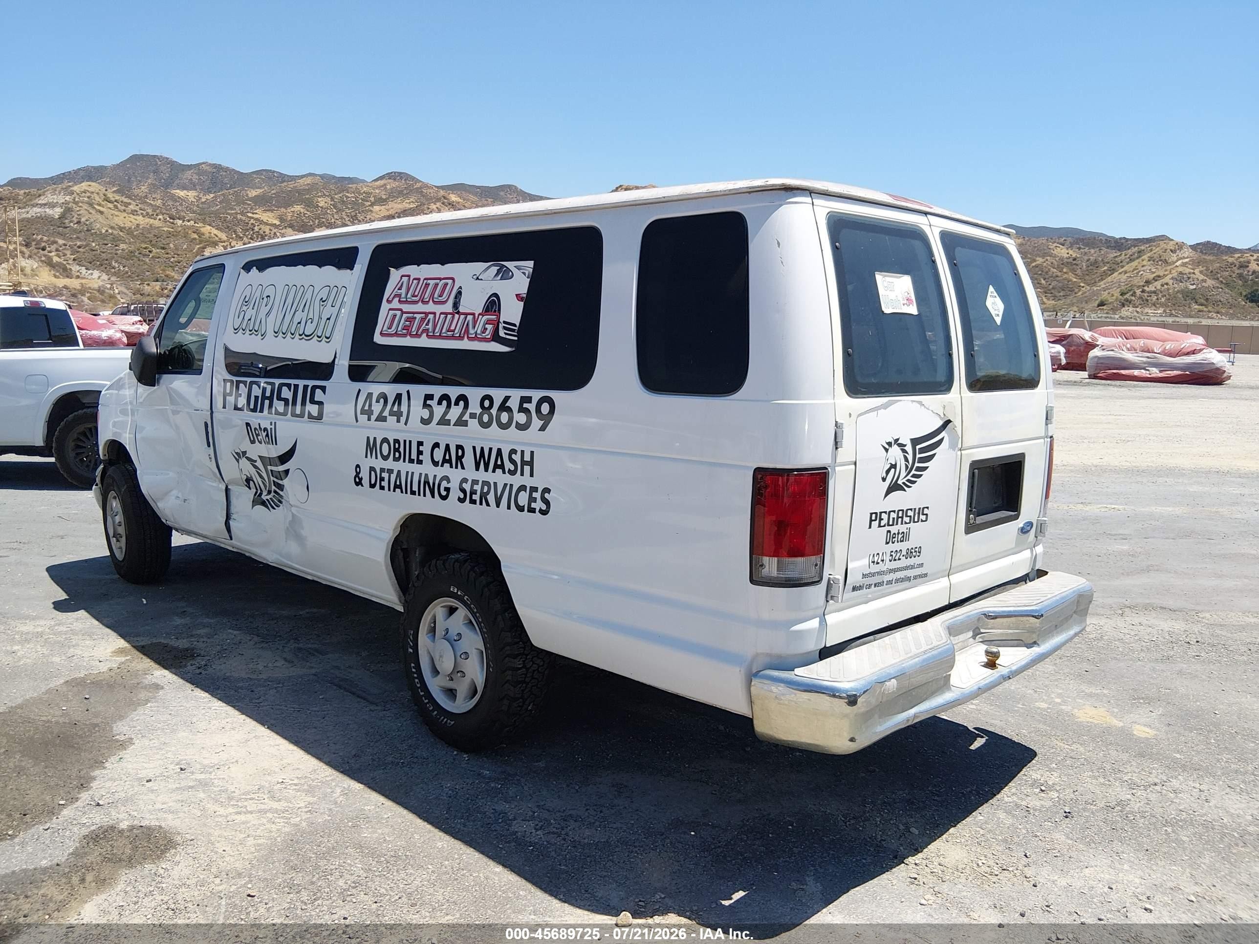 2003 Ford E-350 Super Duty Xl/xlt White vin: 1FBSS31L93HB09063
