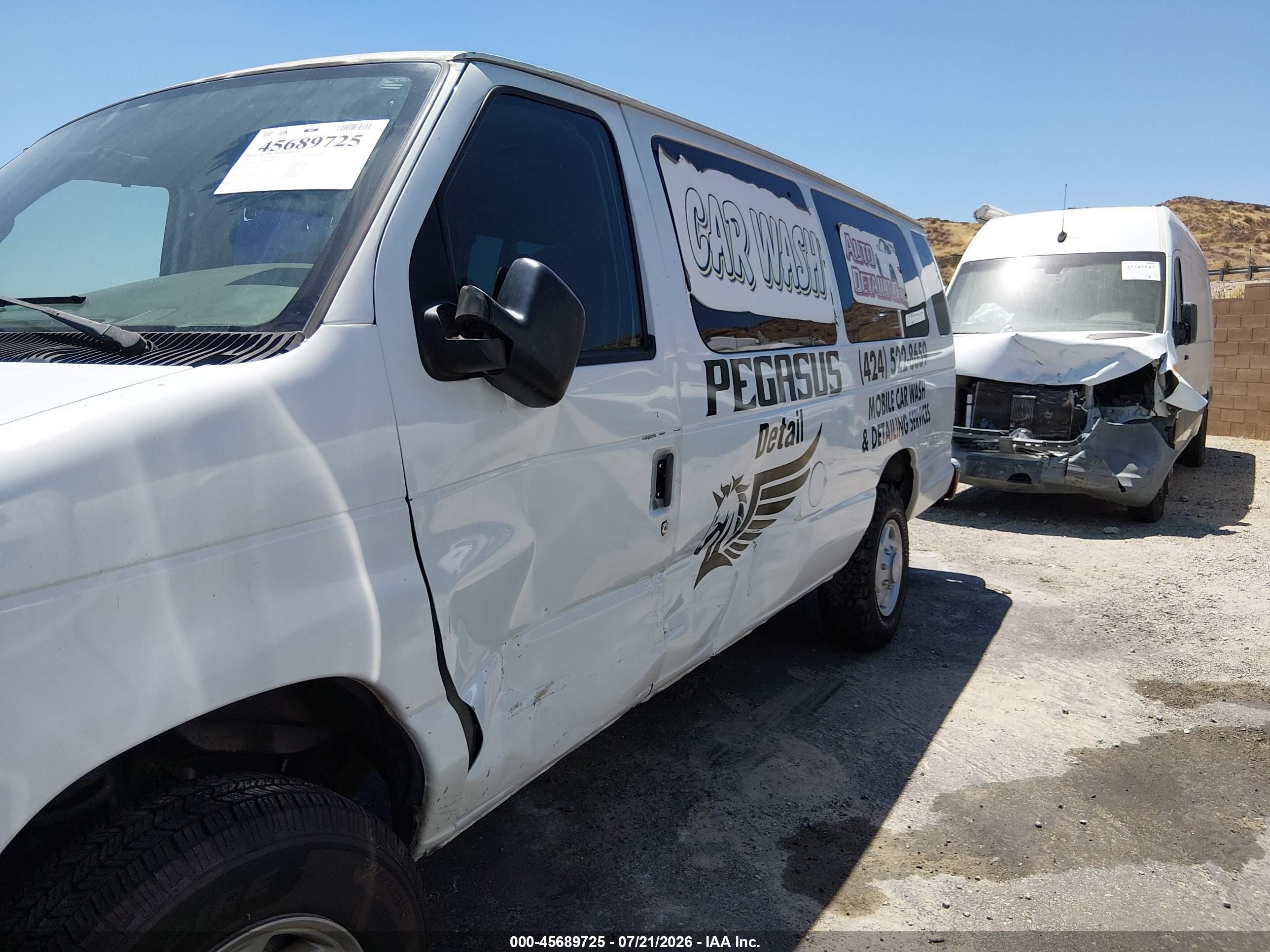 2003 Ford E-350 Super Duty Xl/xlt White vin: 1FBSS31L93HB09063