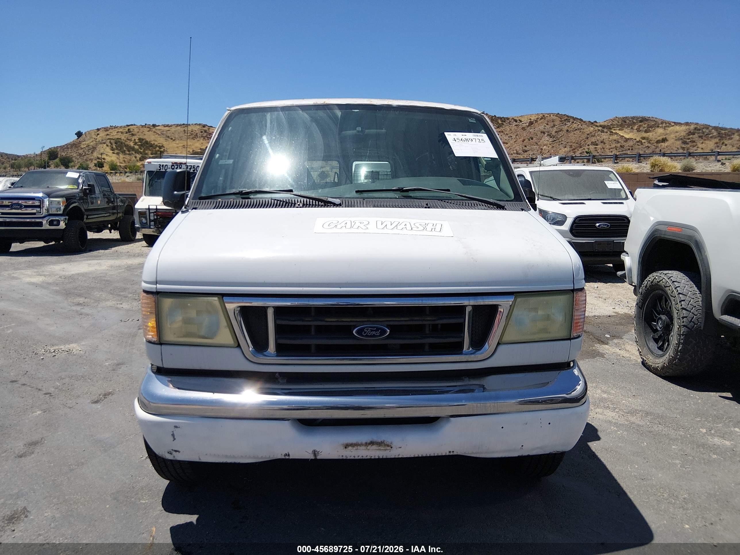 2003 Ford E-350 Super Duty Xl/xlt White vin: 1FBSS31L93HB09063