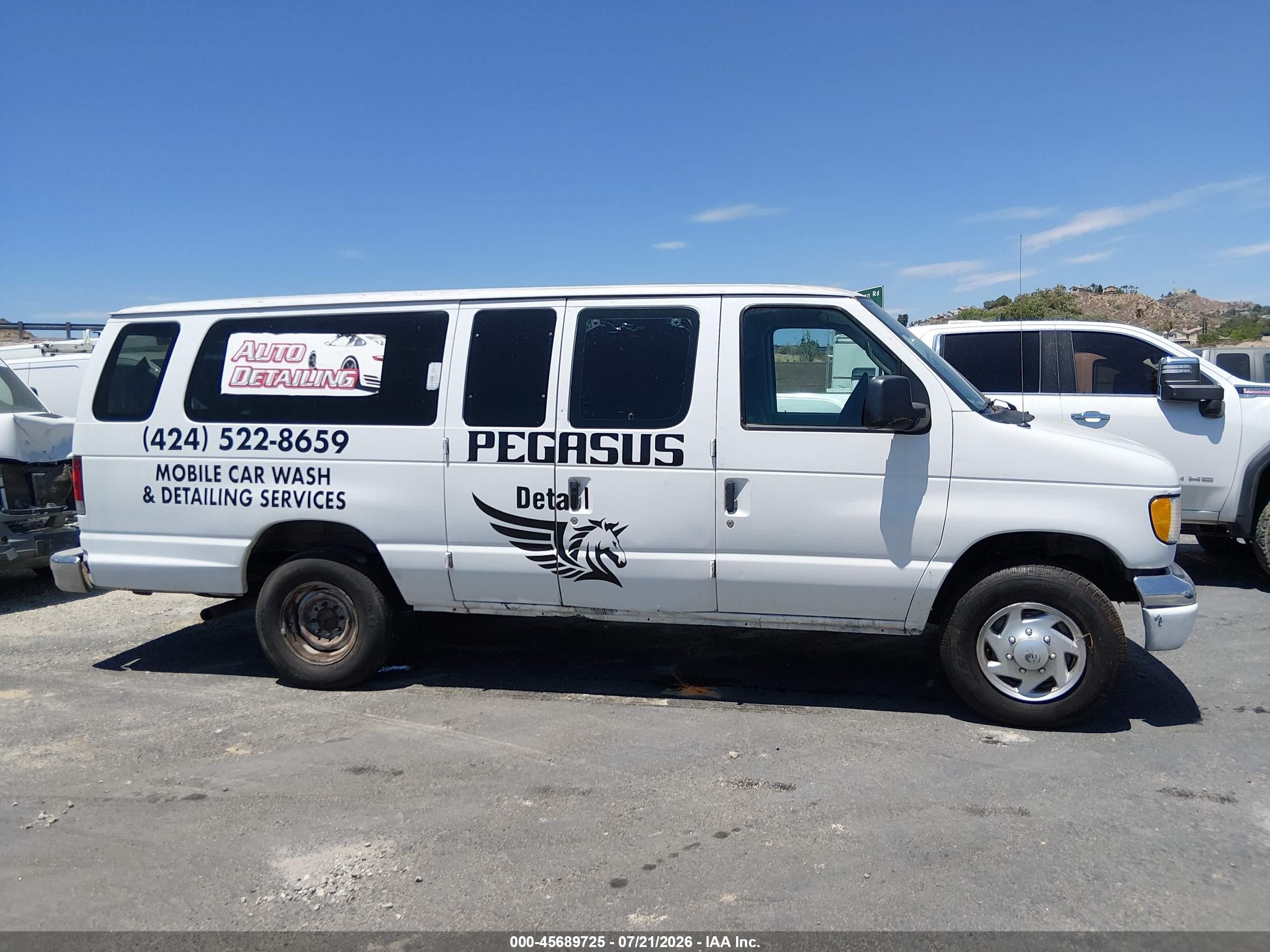 2003 Ford E-350 Super Duty Xl/xlt White vin: 1FBSS31L93HB09063