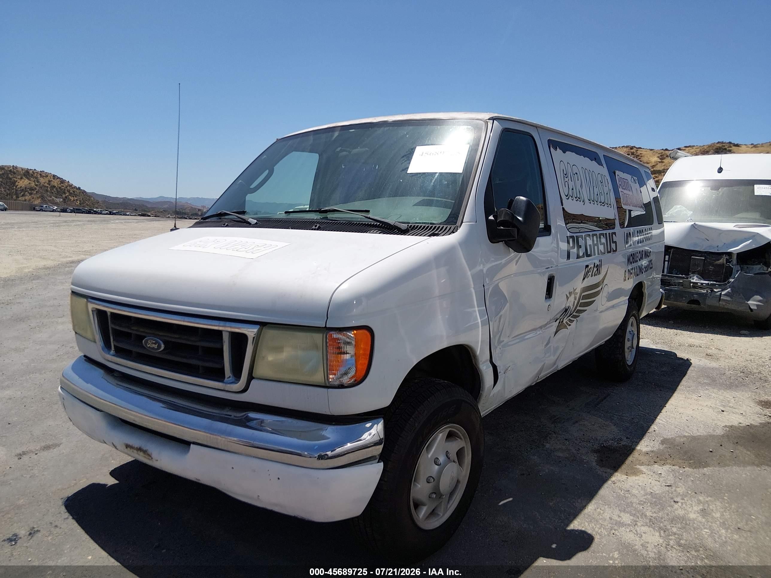 2003 Ford E-350 Super Duty Xl/xlt White vin: 1FBSS31L93HB09063